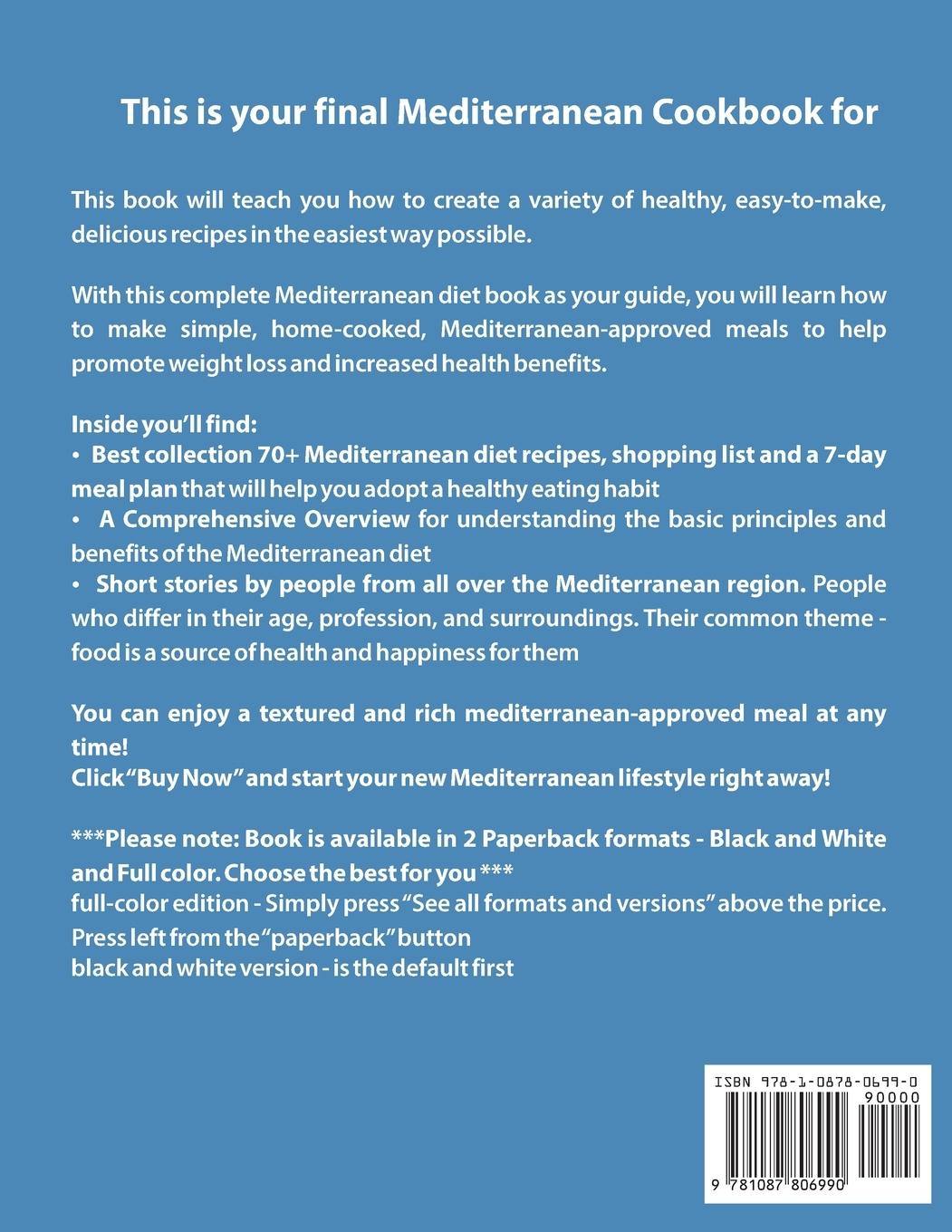 Rückseitencover The Mediterranean Cookbook