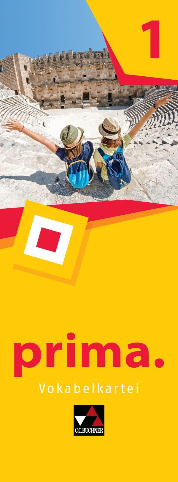 Vorderes Coverbild prima. Vokabelkartei 1