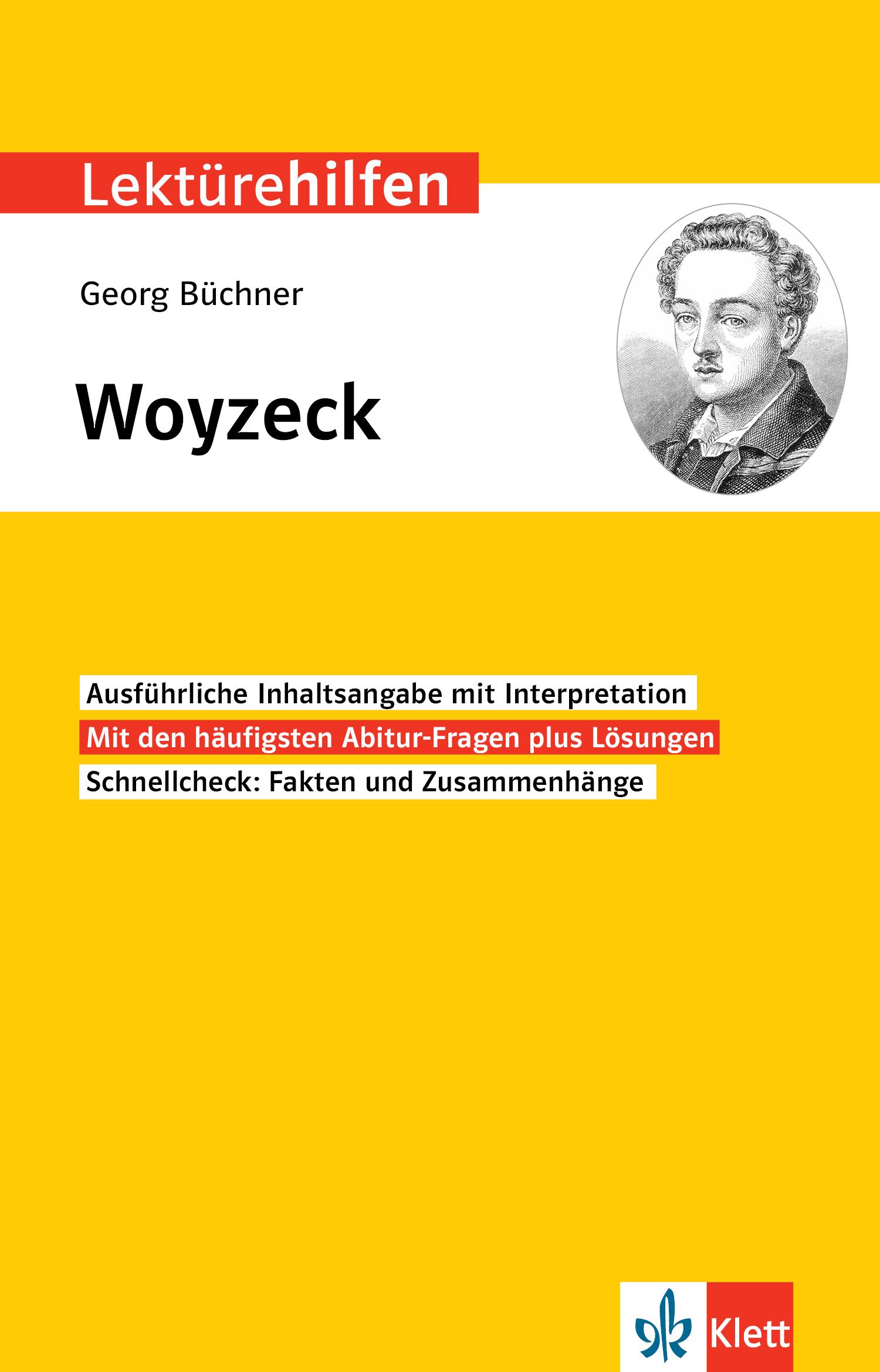 Vorderes Coverbild Klett Lektürehilfen Georg Büchner, Woyzeck
