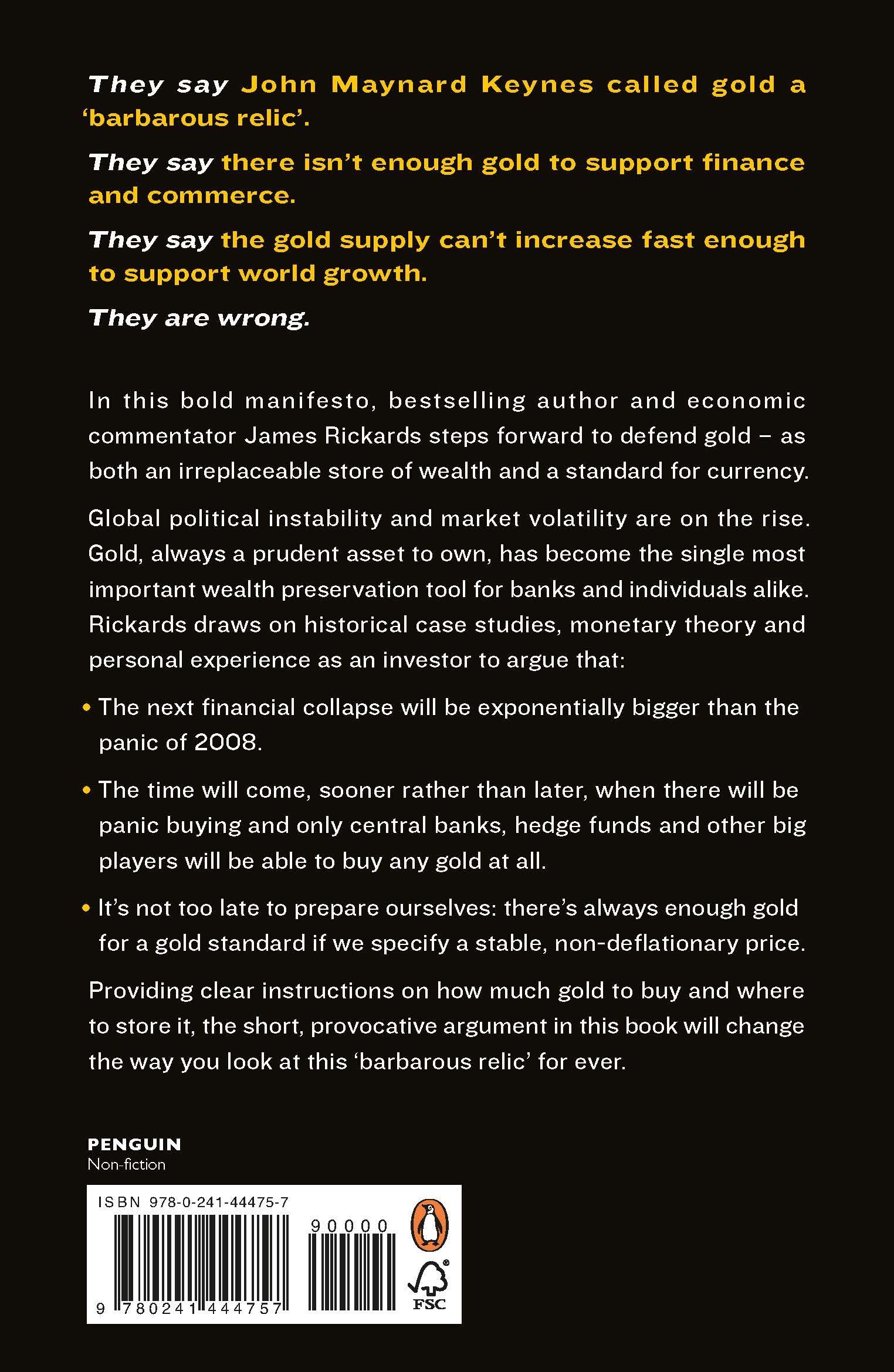 Rückseitencover The New Case for Gold