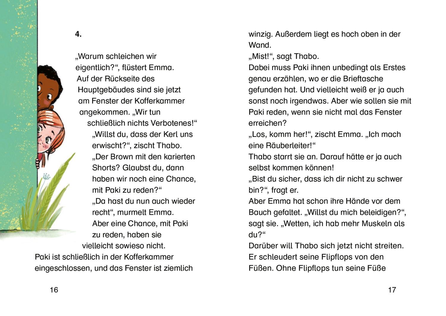 Beispielinhalt (Bild) Thabo und Emma. Ein böser Verdacht