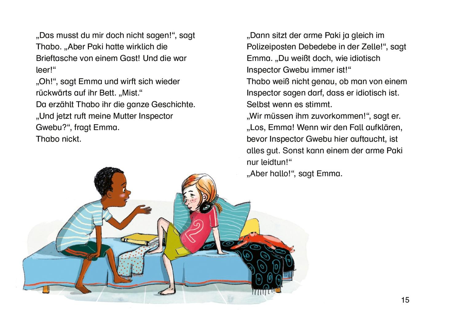 Beispielinhalt (Bild) Thabo und Emma. Ein böser Verdacht