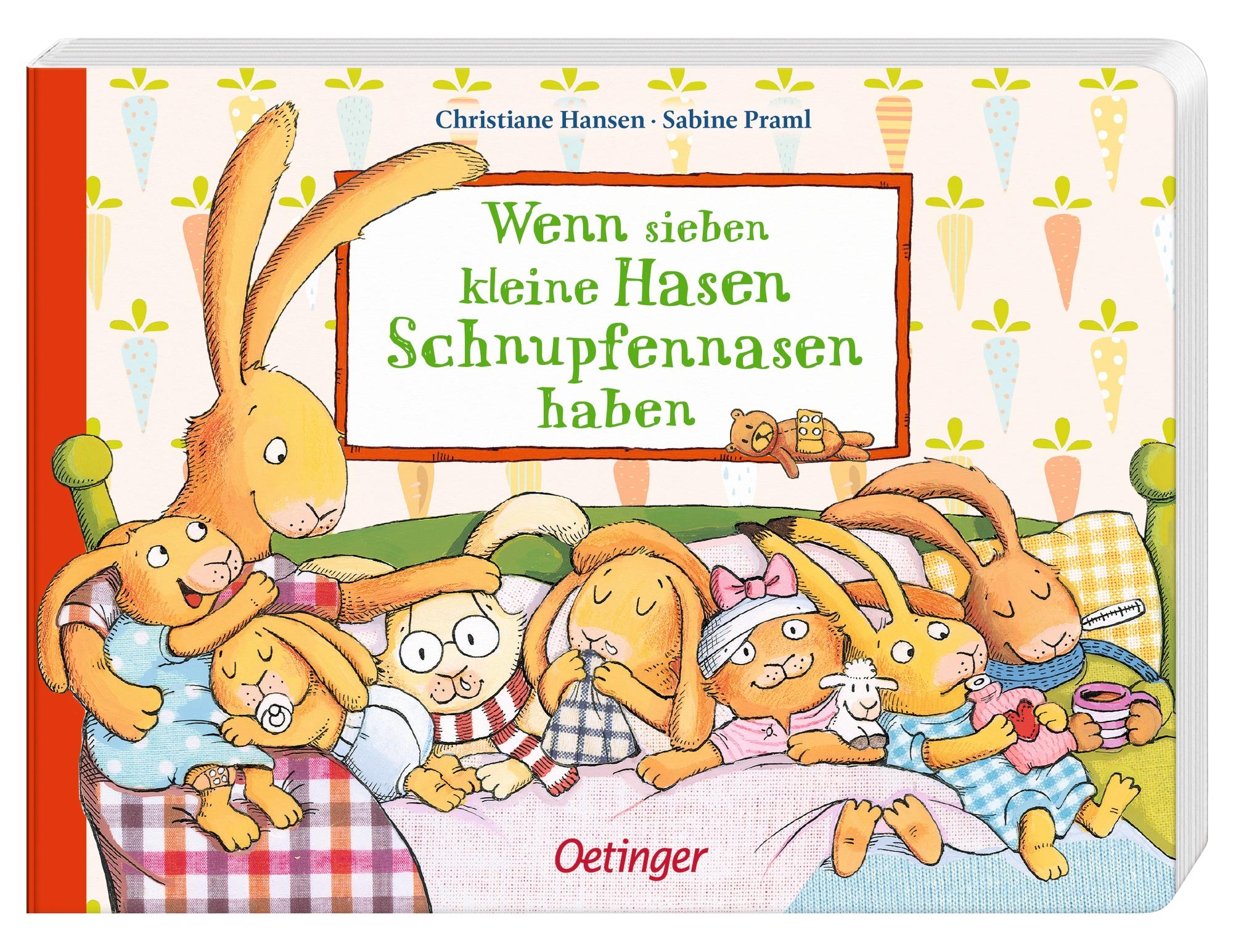 Beispielinhalt (Bild) Wenn sieben kleine Hasen Schnupfennasen haben