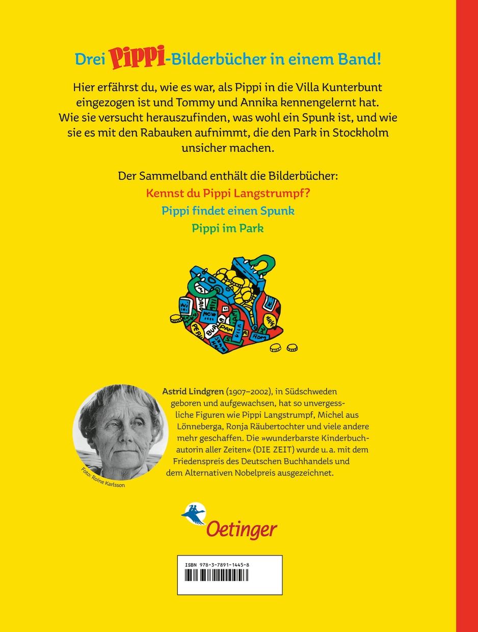 Rückseitencover Hier kommt Pippi Langstrumpf