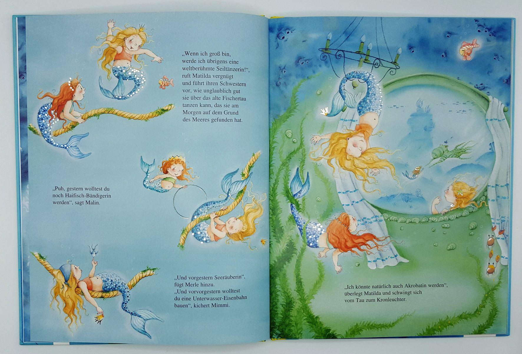 Beispielinhalt (Bild) Die kleine Meerjungfrau und das Seepferdchen-Abenteuer