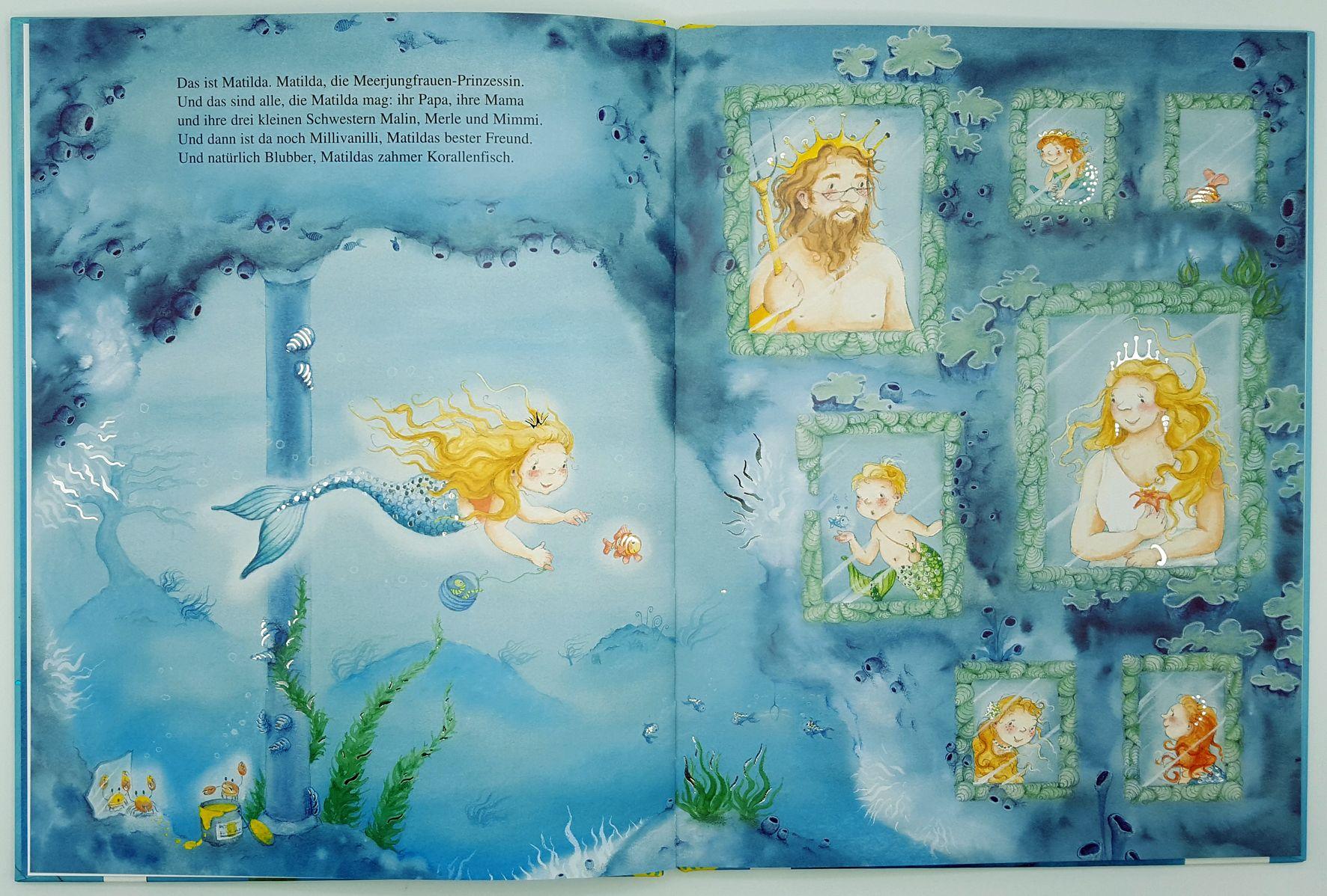 Beispielinhalt (Bild) Die kleine Meerjungfrau und das Seepferdchen-Abenteuer
