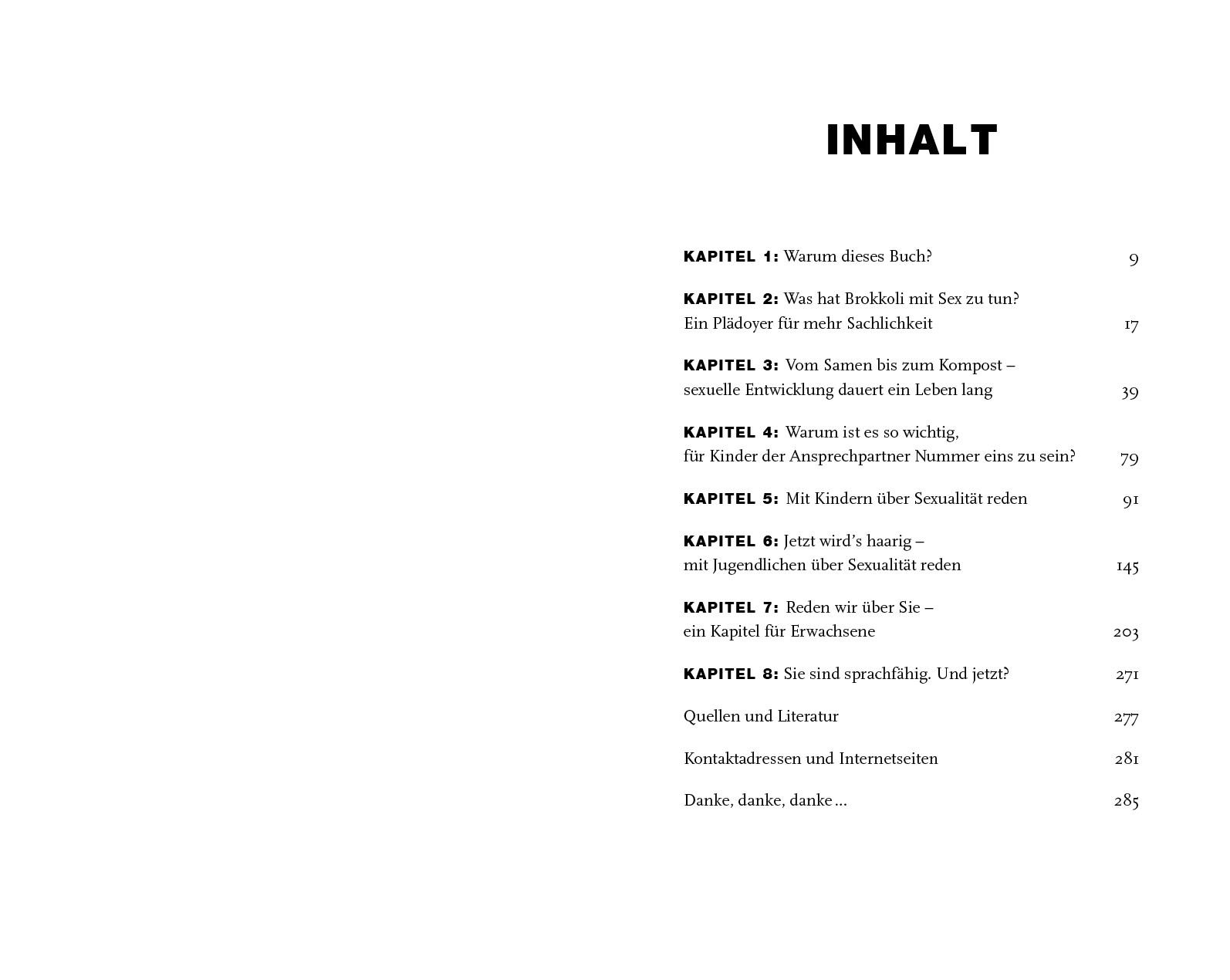 Beispielinhalt (Bild) Sex ist wie Brokkoli, nur anders - Ein Aufklärungsbuch für die ganze Familie