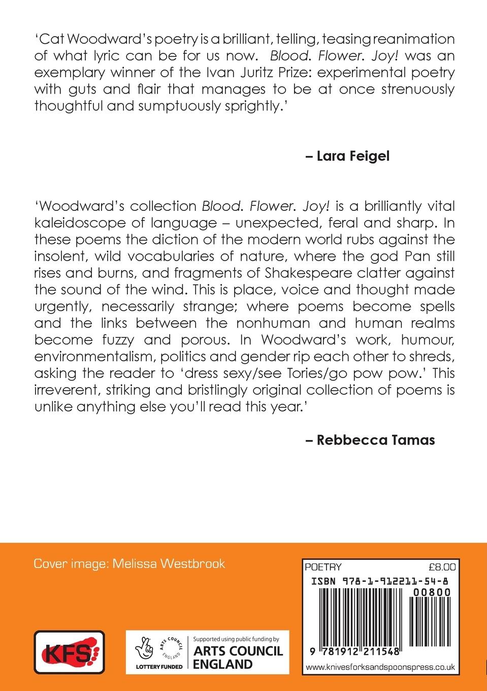 Rückseitencover Blood. Flower. Joy!