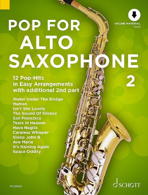 Vorderes Coverbild Pop For Alto Saxophone 2