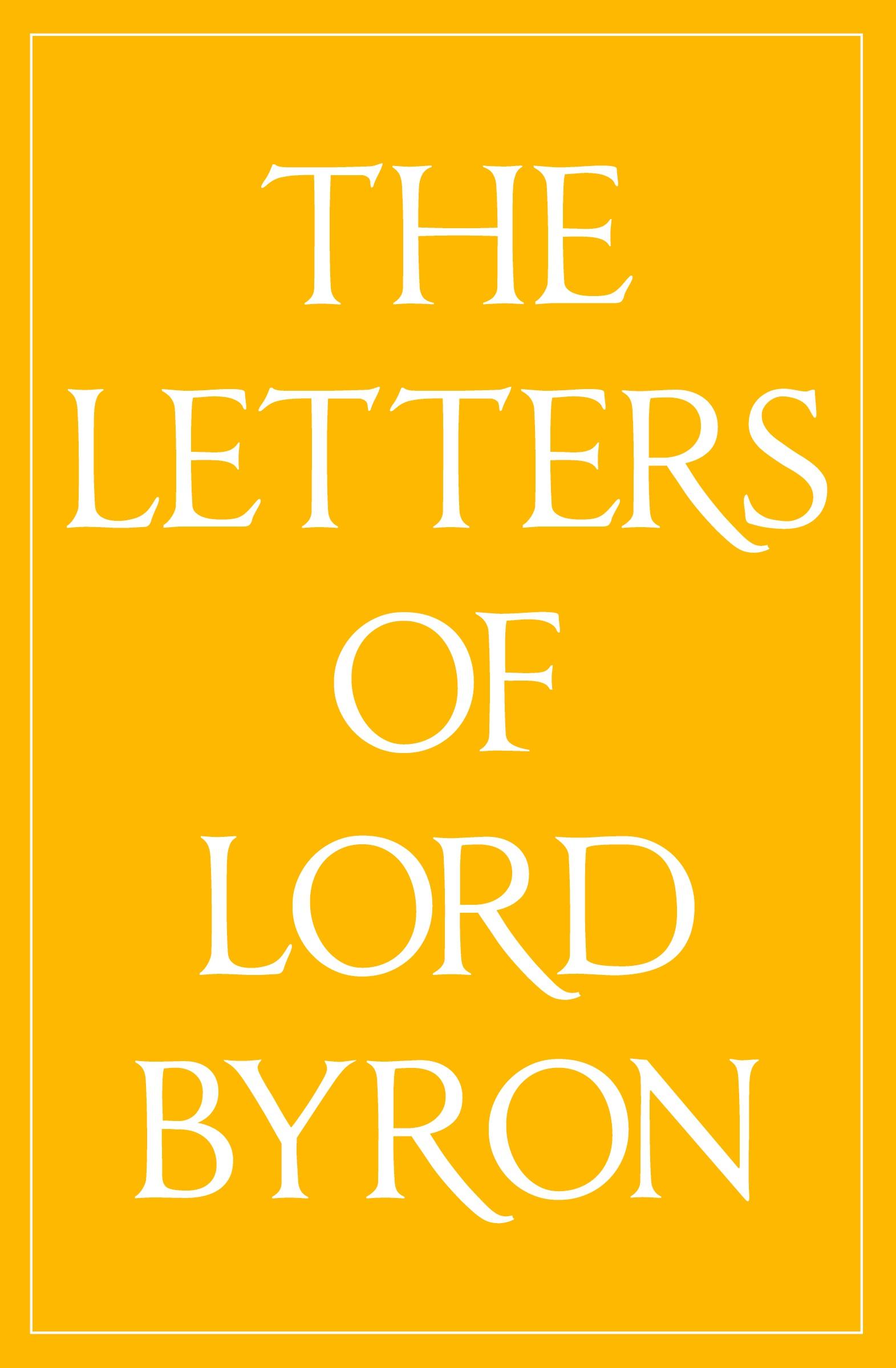 Vorderes Coverbild The Letters of Lord Byron