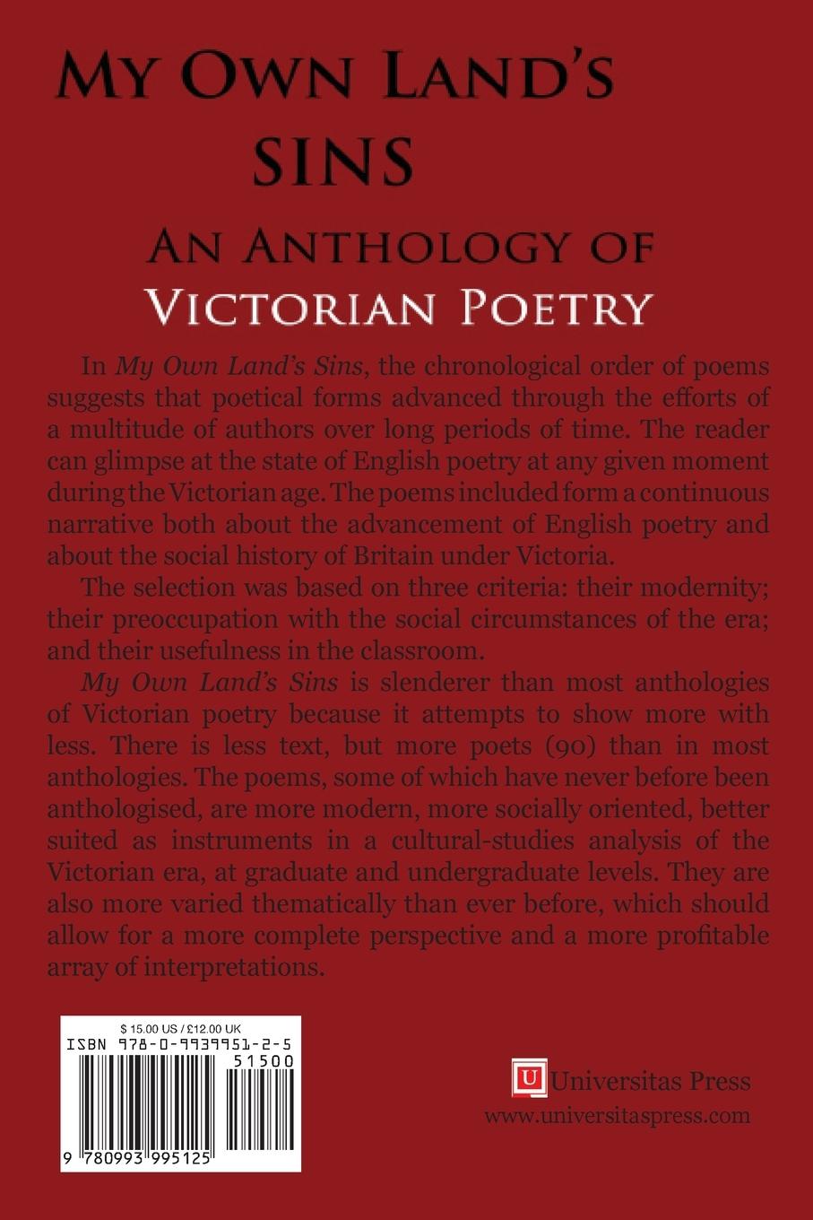 Rückseitencover My Own Land's Sins