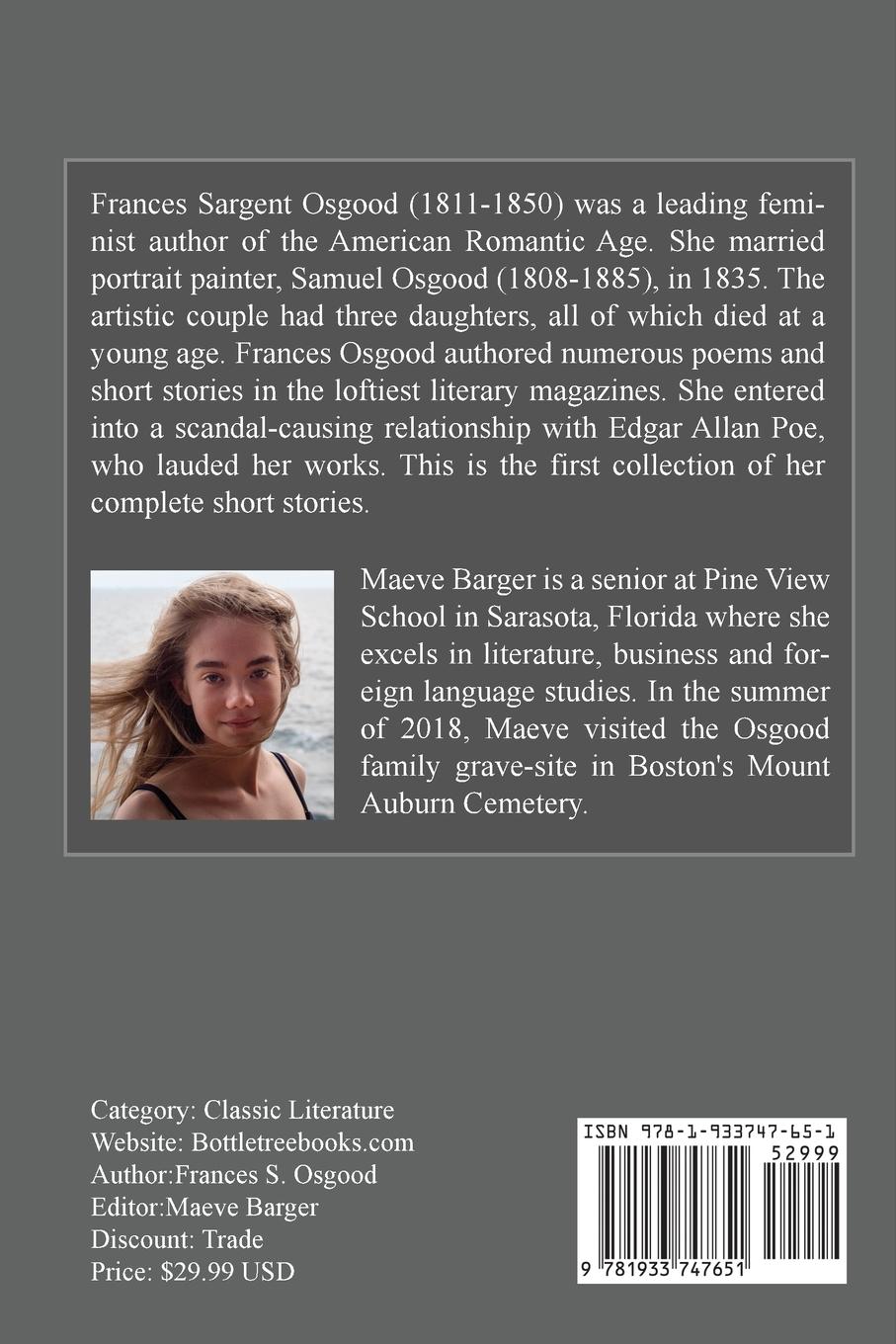 Rückseitencover Frances Osgood Complete Short Stories