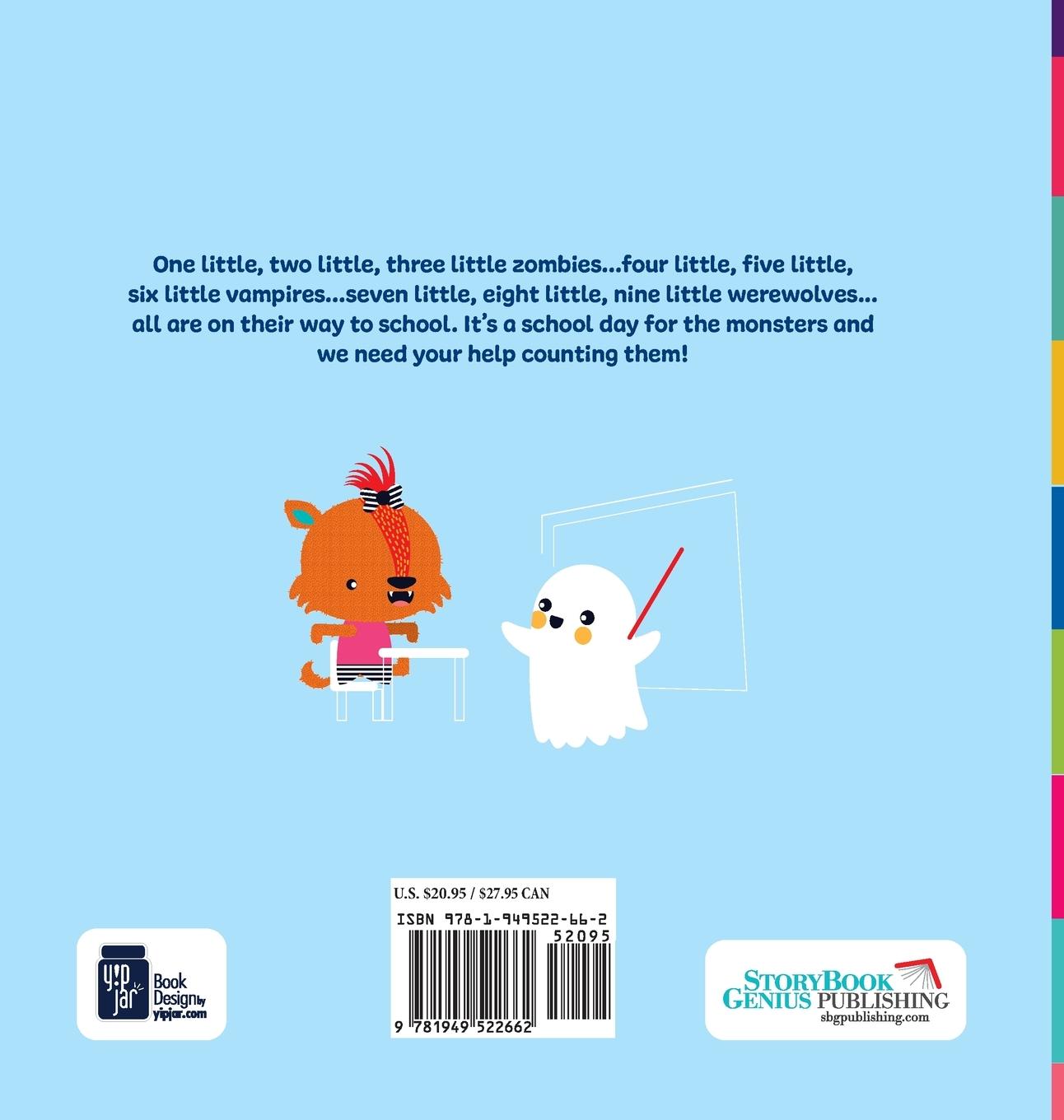 Rückseitencover Ten Little Monsters Go to School