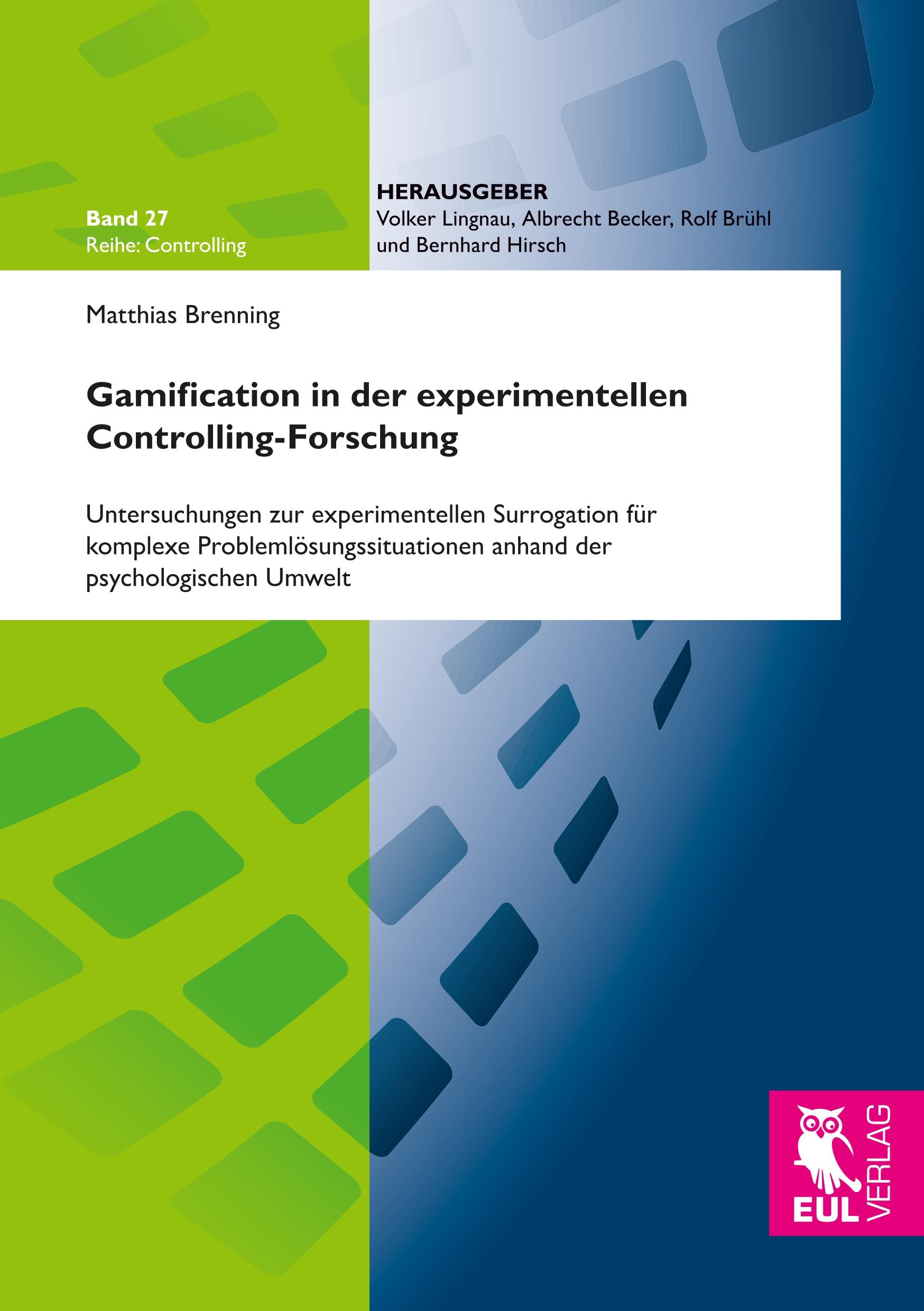 Vorderes Coverbild Gamification in der experimentellen Controlling-Forschung