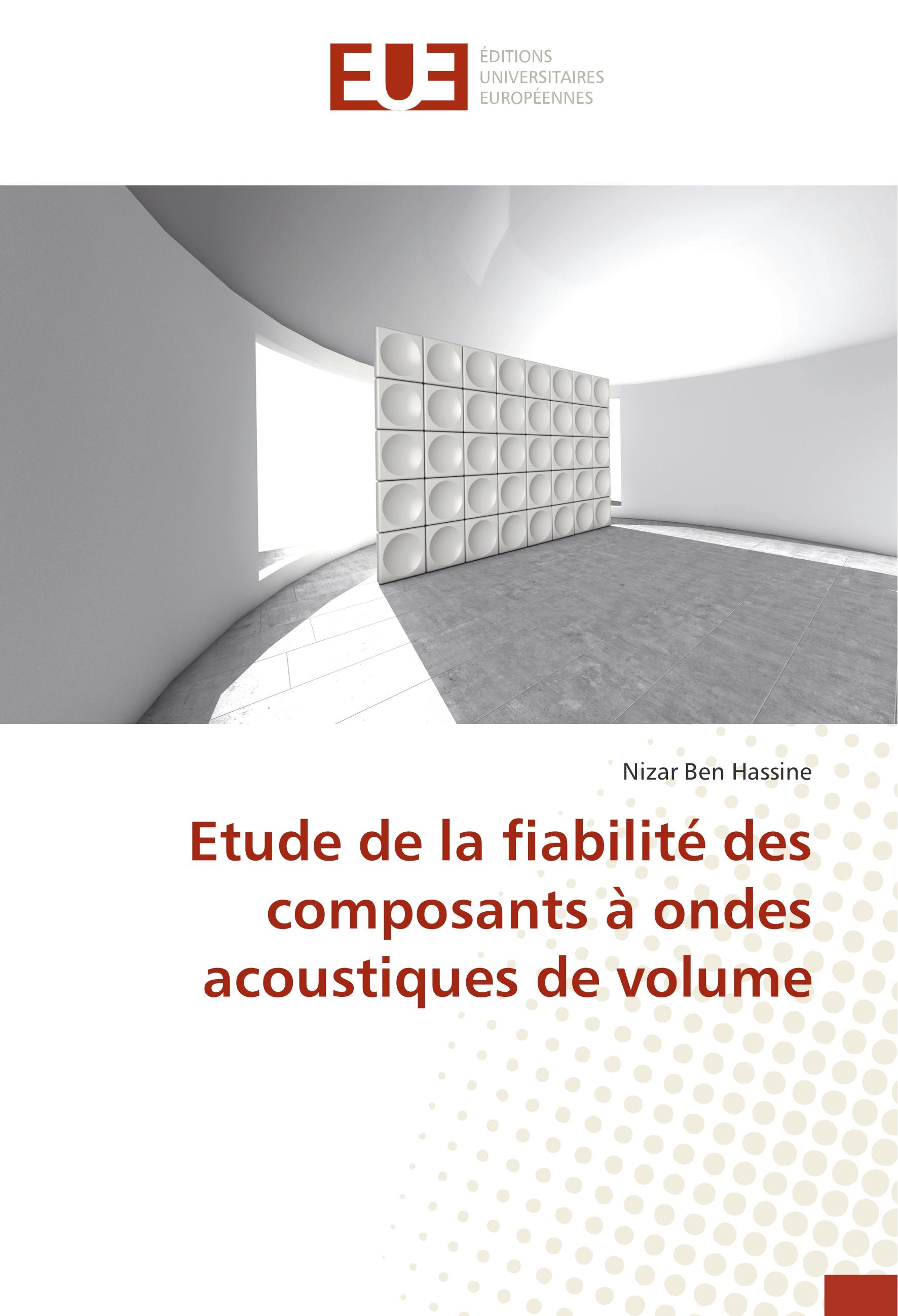 Vorderes Coverbild Etude de la fiabilité des composants à ondes acoustiques de volume