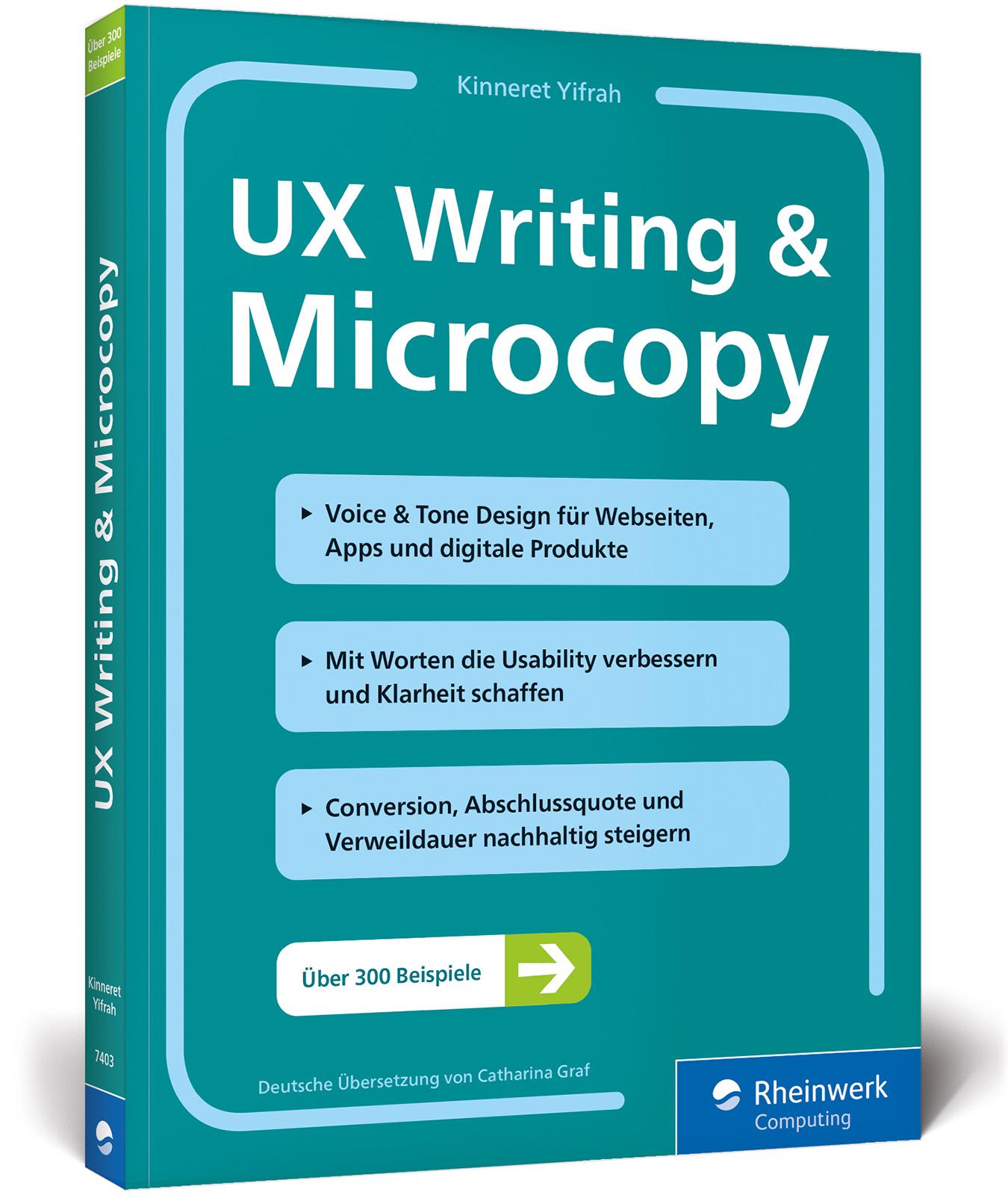 Vorderes Coverbild UX Writing & Microcopy