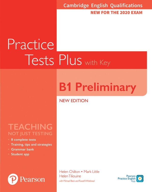 Vorderes Coverbild Cambridge English Qualifications: B1 Preliminary New Edition Practice Tests Plus Student's Book with key