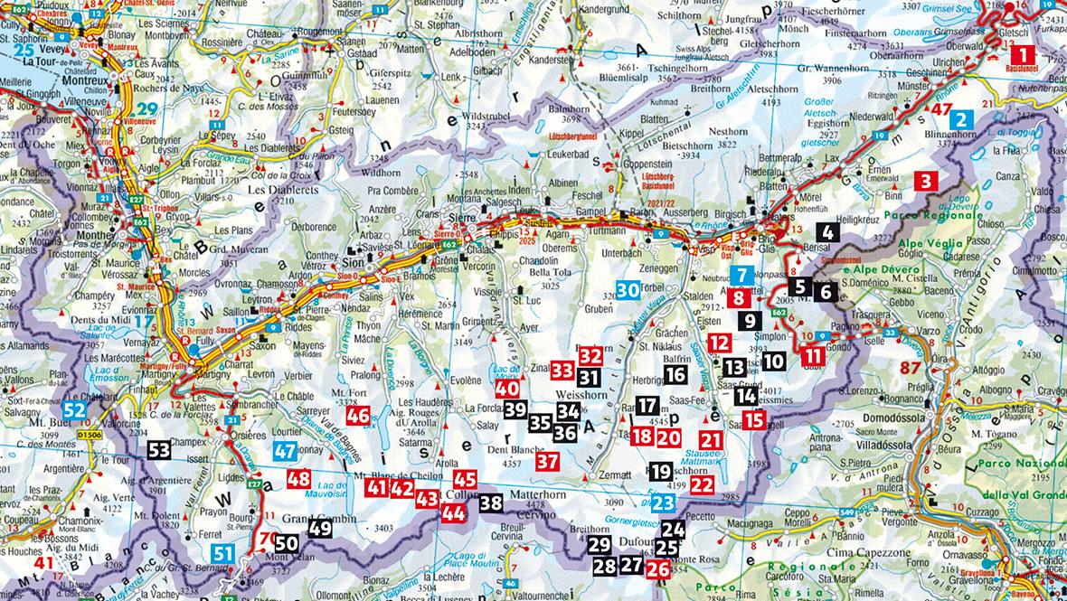 Beispielinhalt (Bild) Walliser Alpen