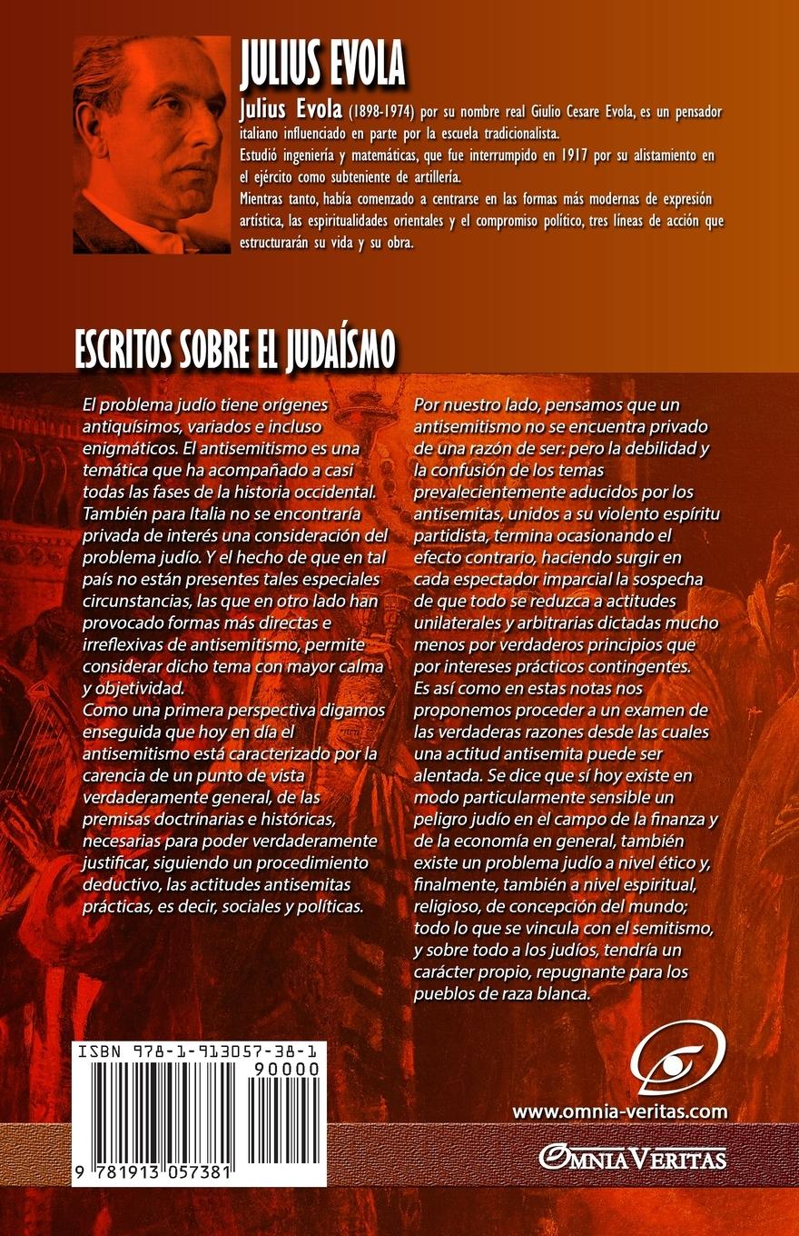 Rückseitencover Escritos sobre el judaísmo