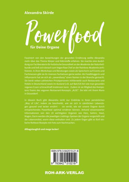 Rückseitencover Powerfood für deine Organe