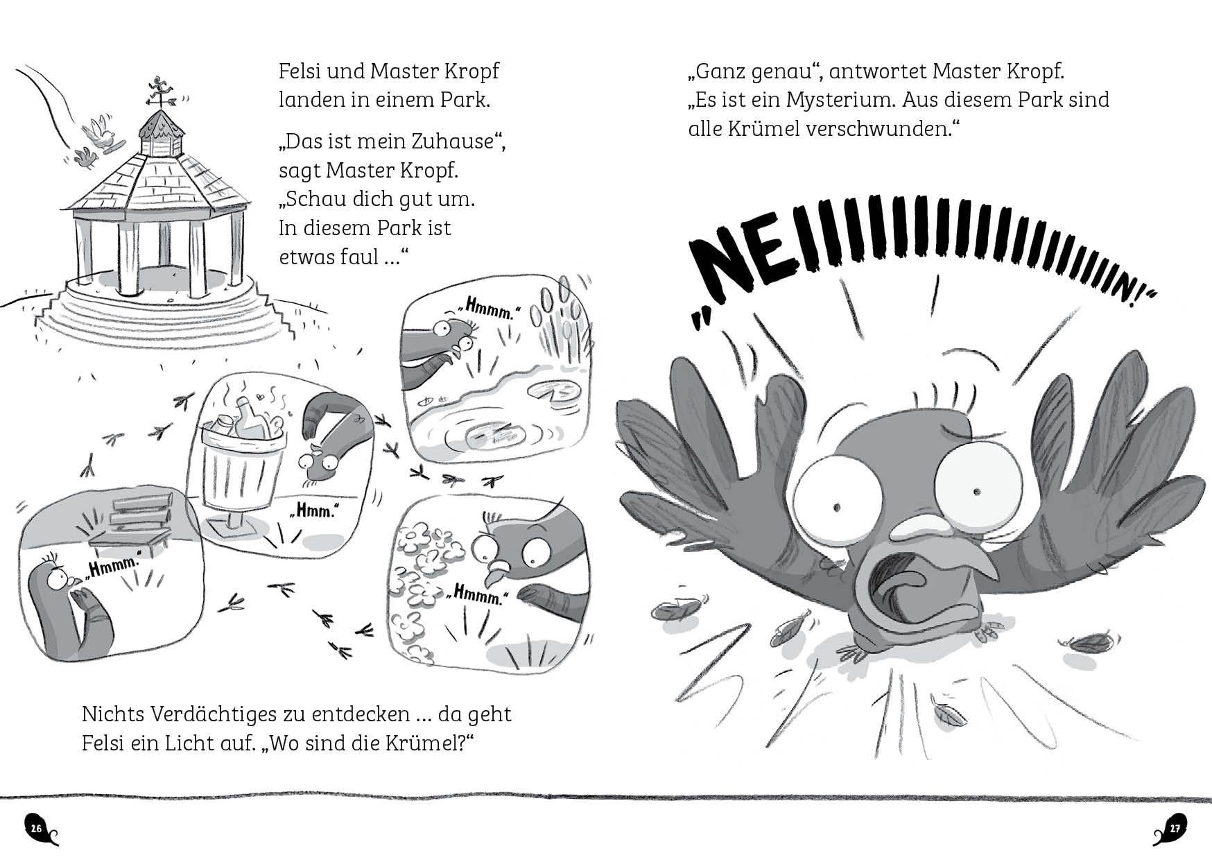 Beispielinhalt (Bild) Knallharte Tauben gegen das Böse (Band 1)