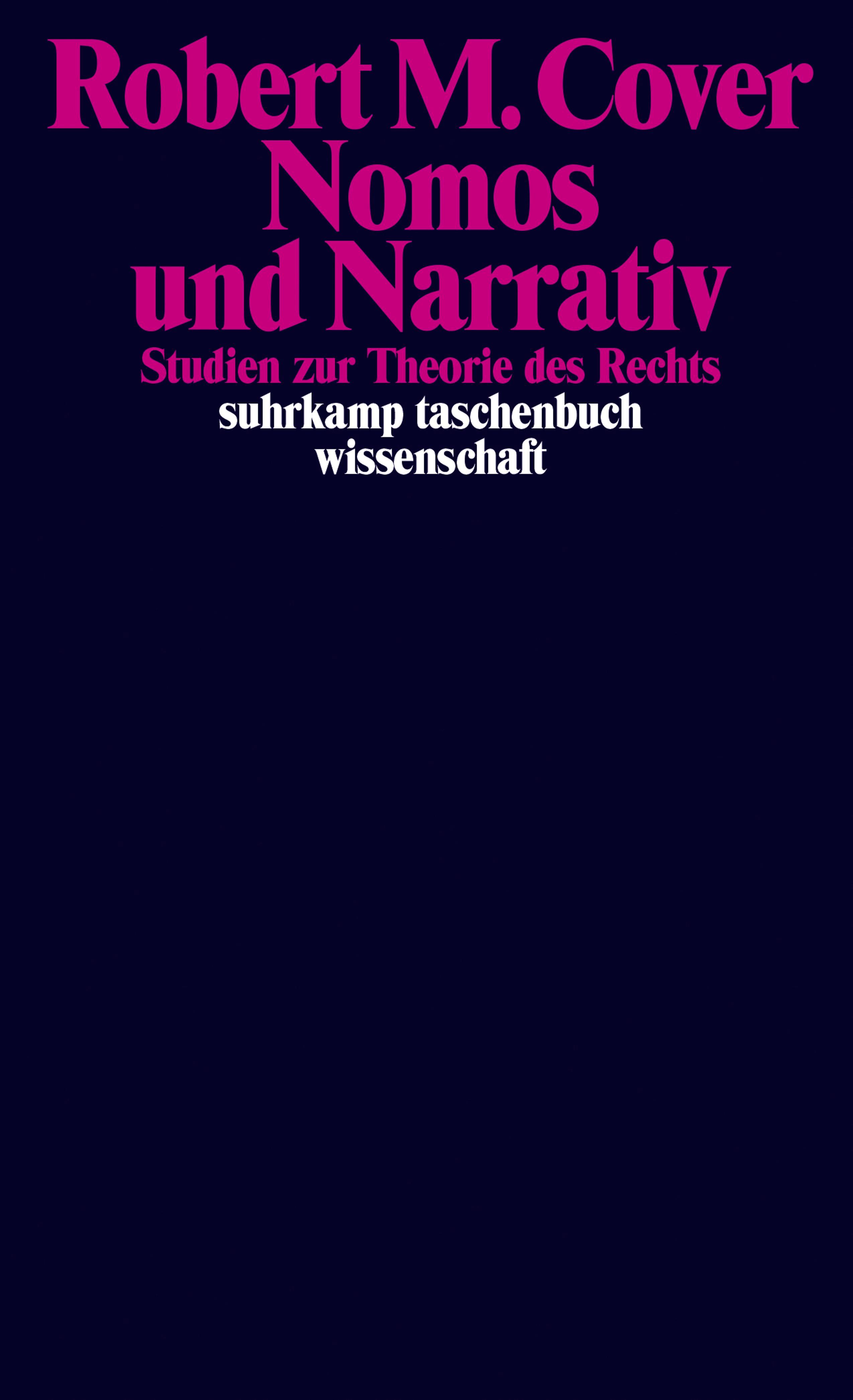 Vorderes Coverbild Nomos und Narrativ