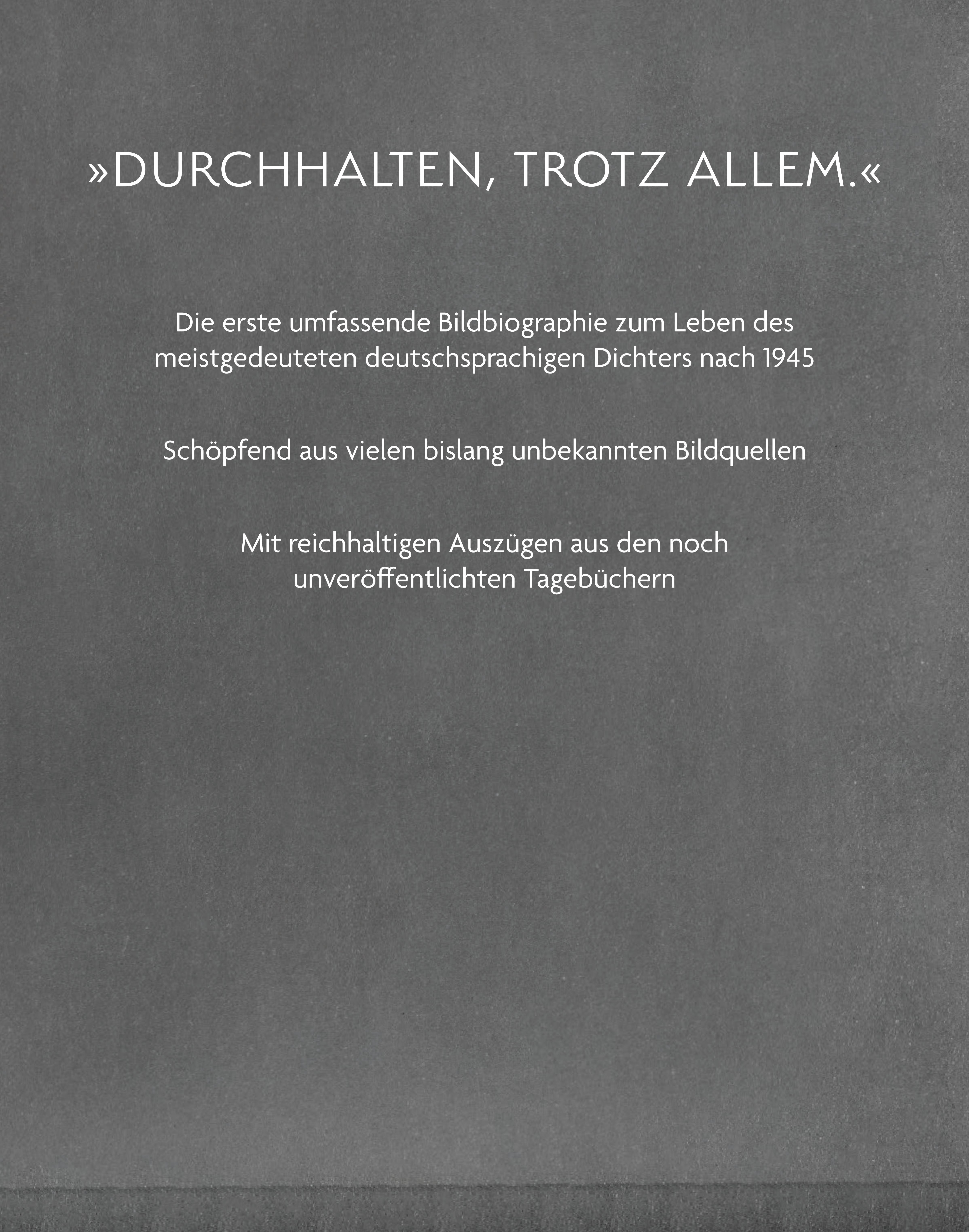 Rückseitencover Paul Celan