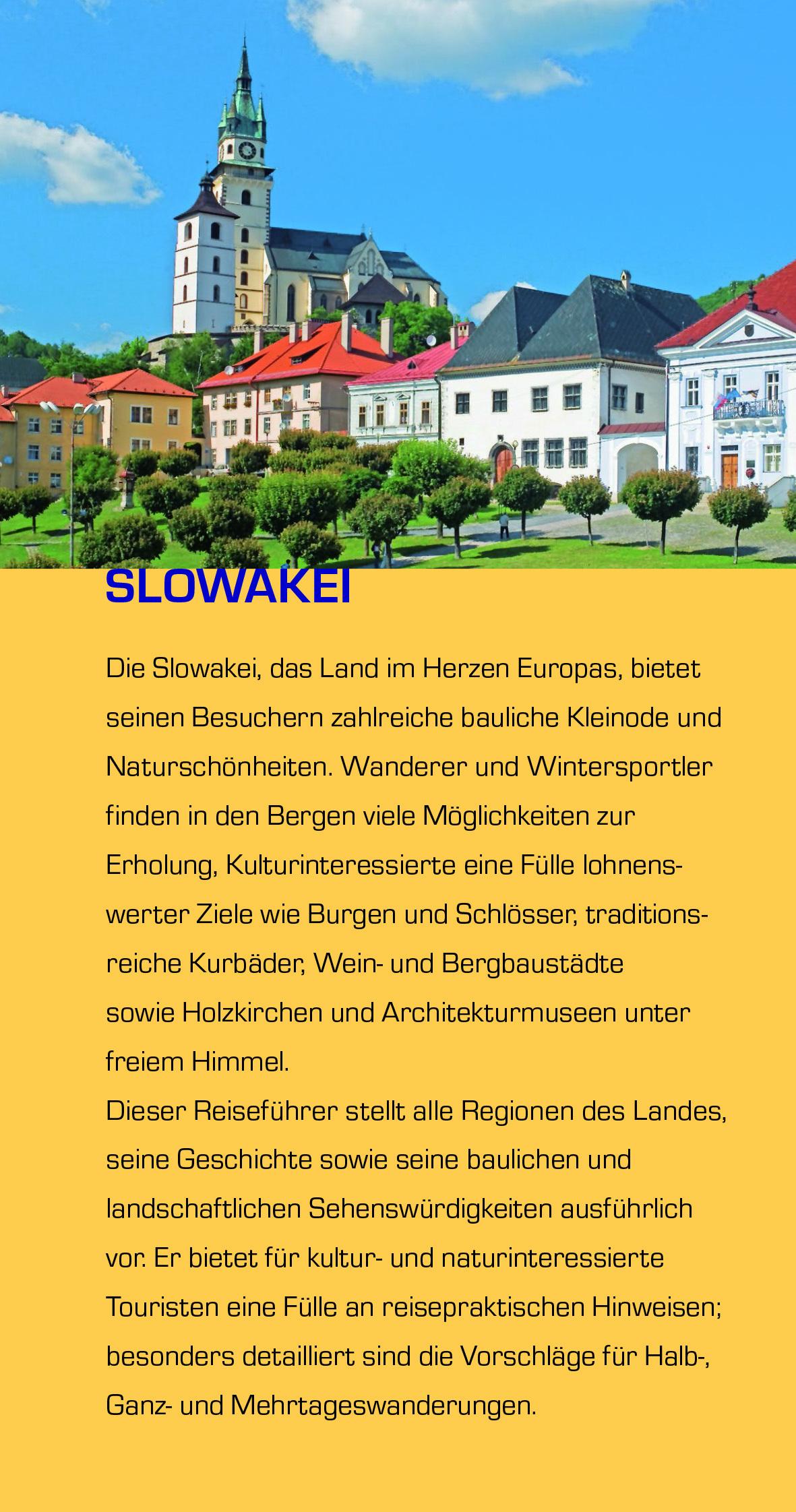 Beispielinhalt (Bild) TRESCHER Reiseführer Slowakei
