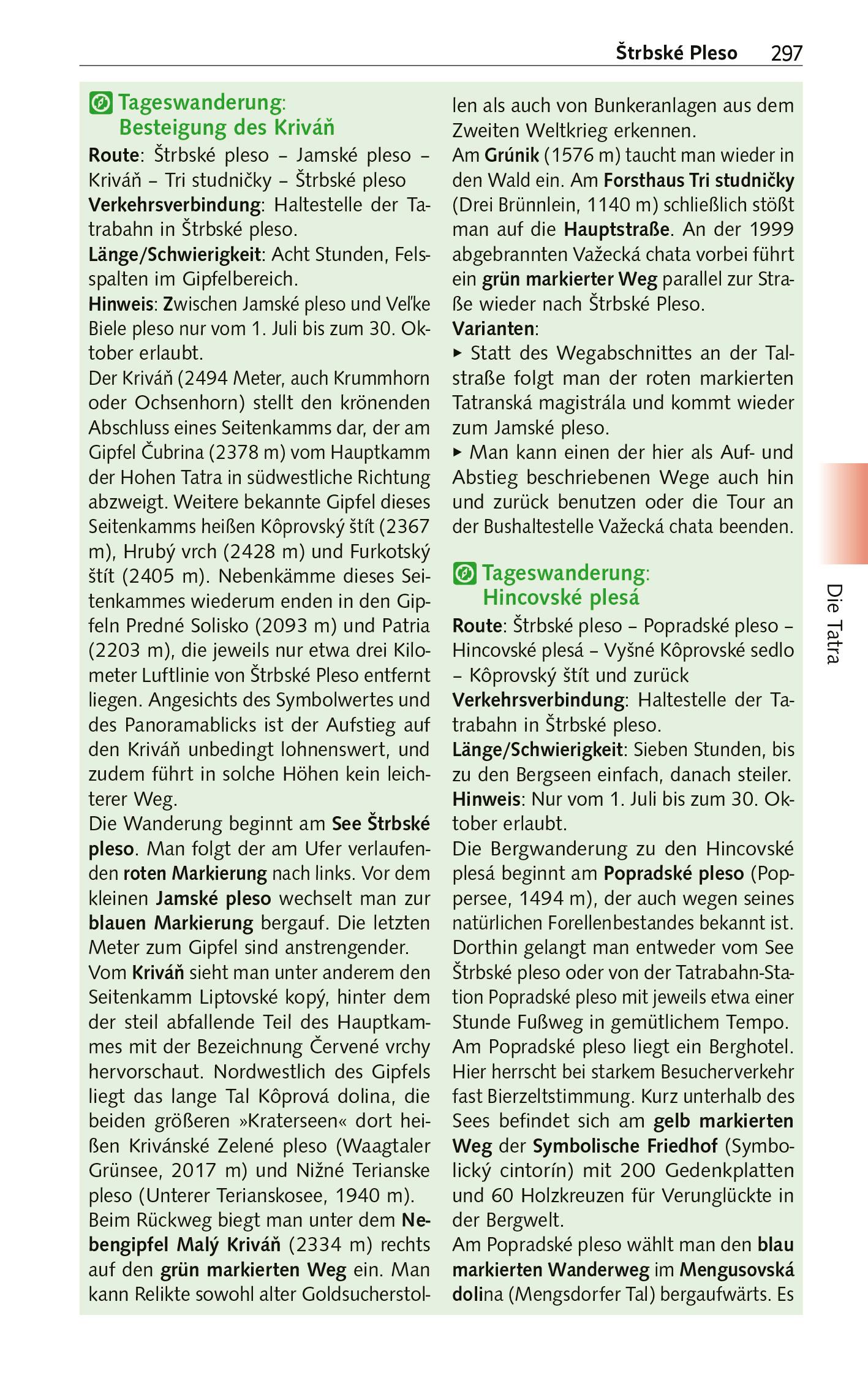 Beispielinhalt (Bild) TRESCHER Reiseführer Slowakei