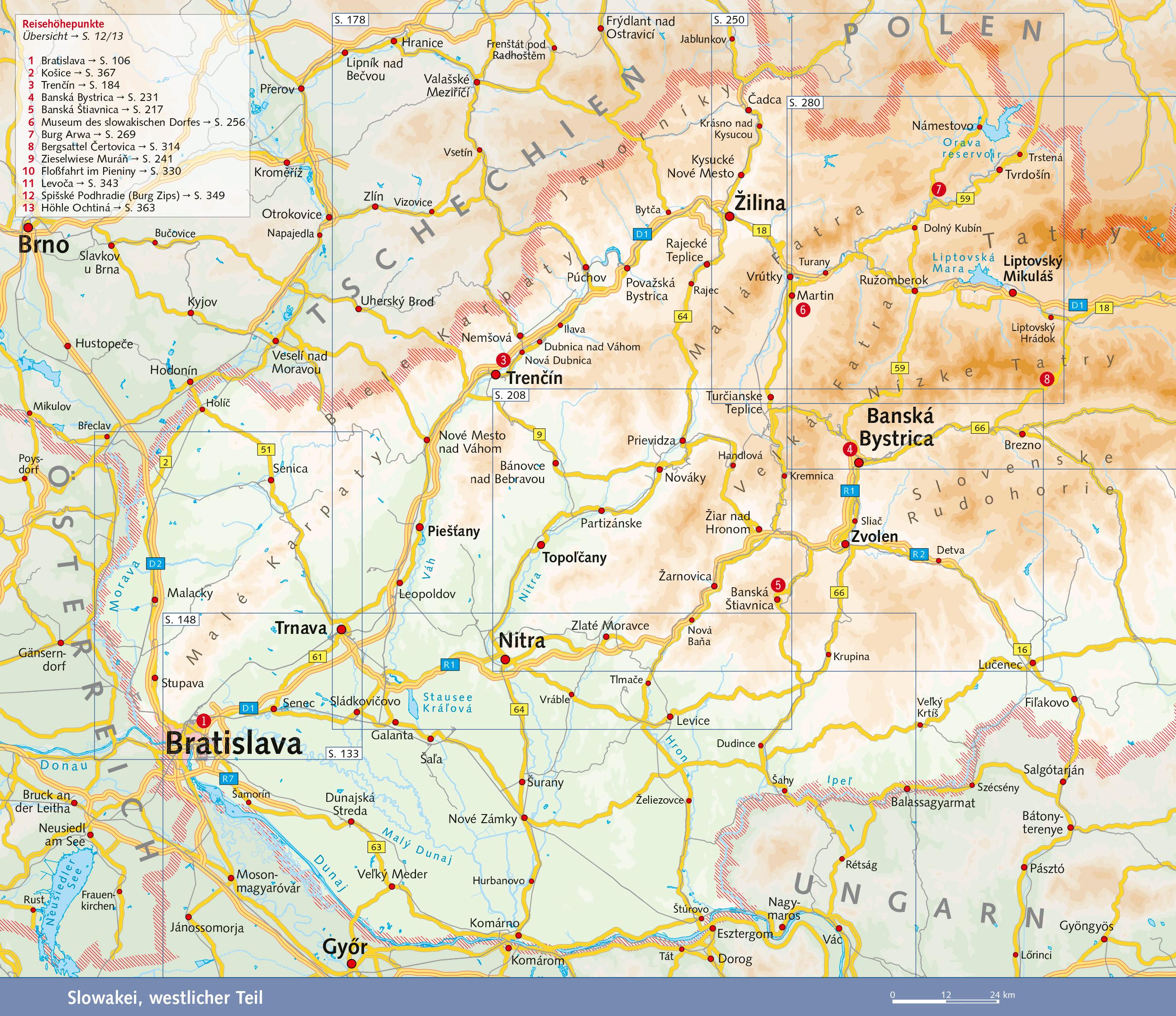 Beispielinhalt (Bild) TRESCHER Reiseführer Slowakei