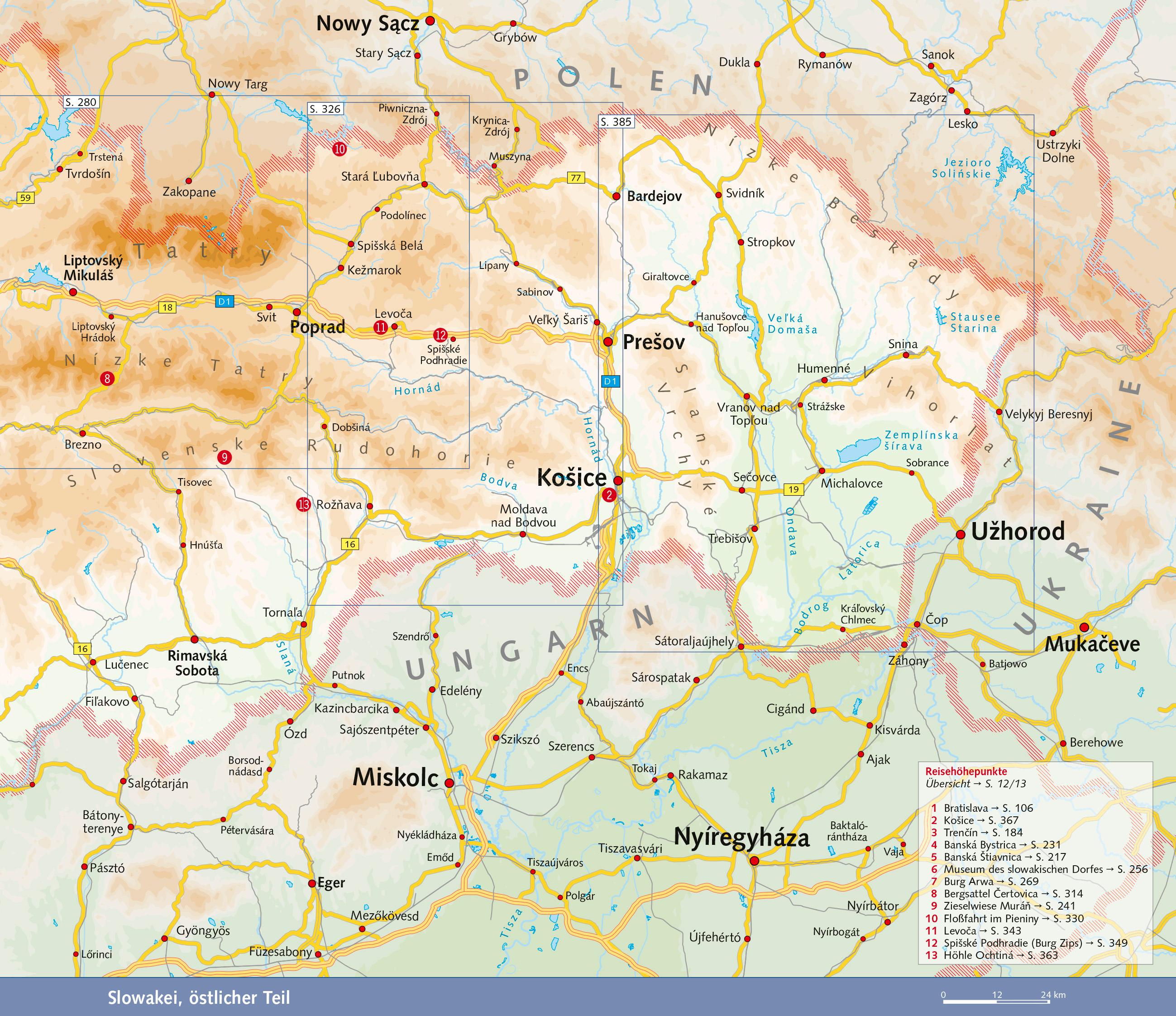 Beispielinhalt (Bild) TRESCHER Reiseführer Slowakei