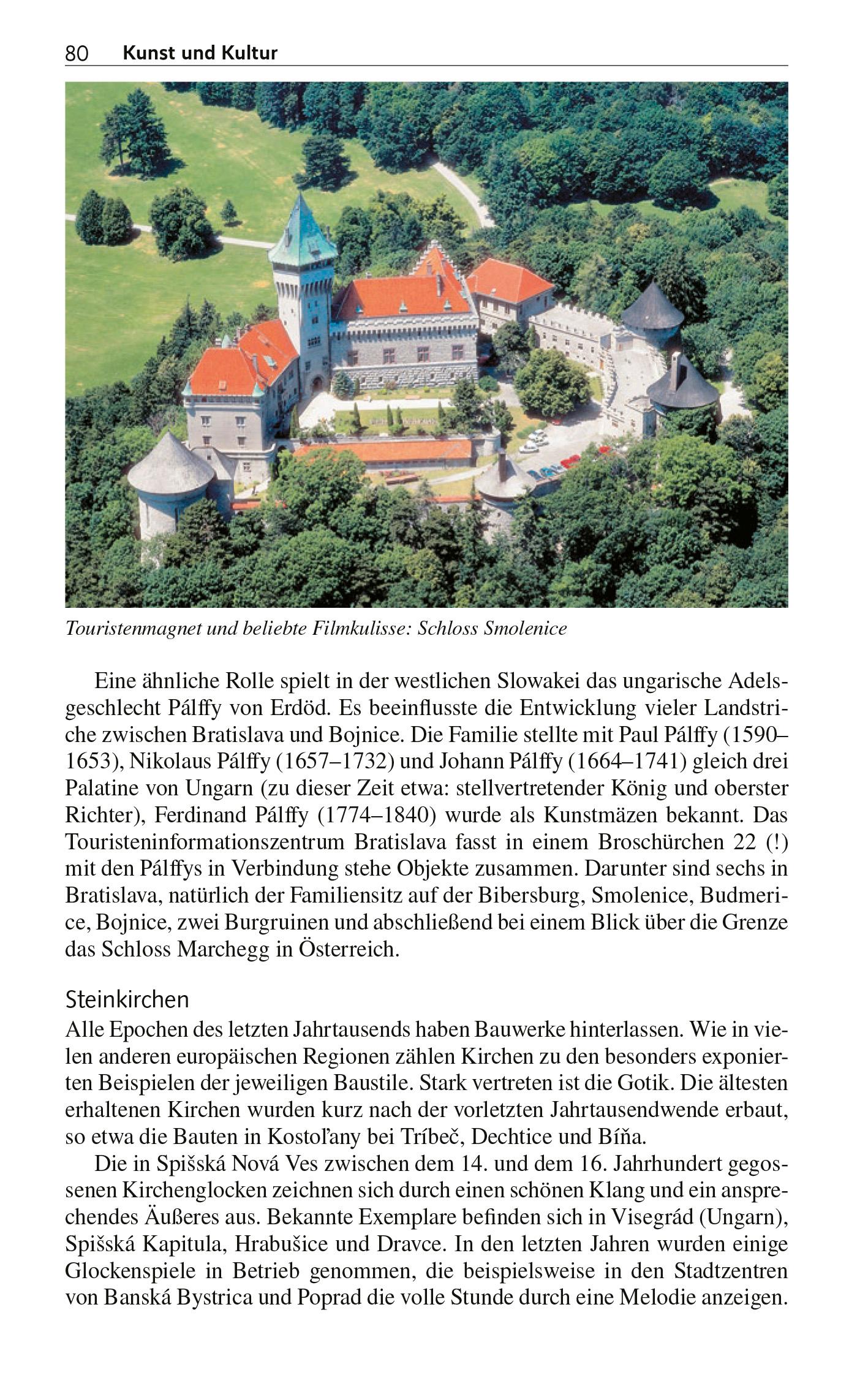 Beispielinhalt (Bild) TRESCHER Reiseführer Slowakei