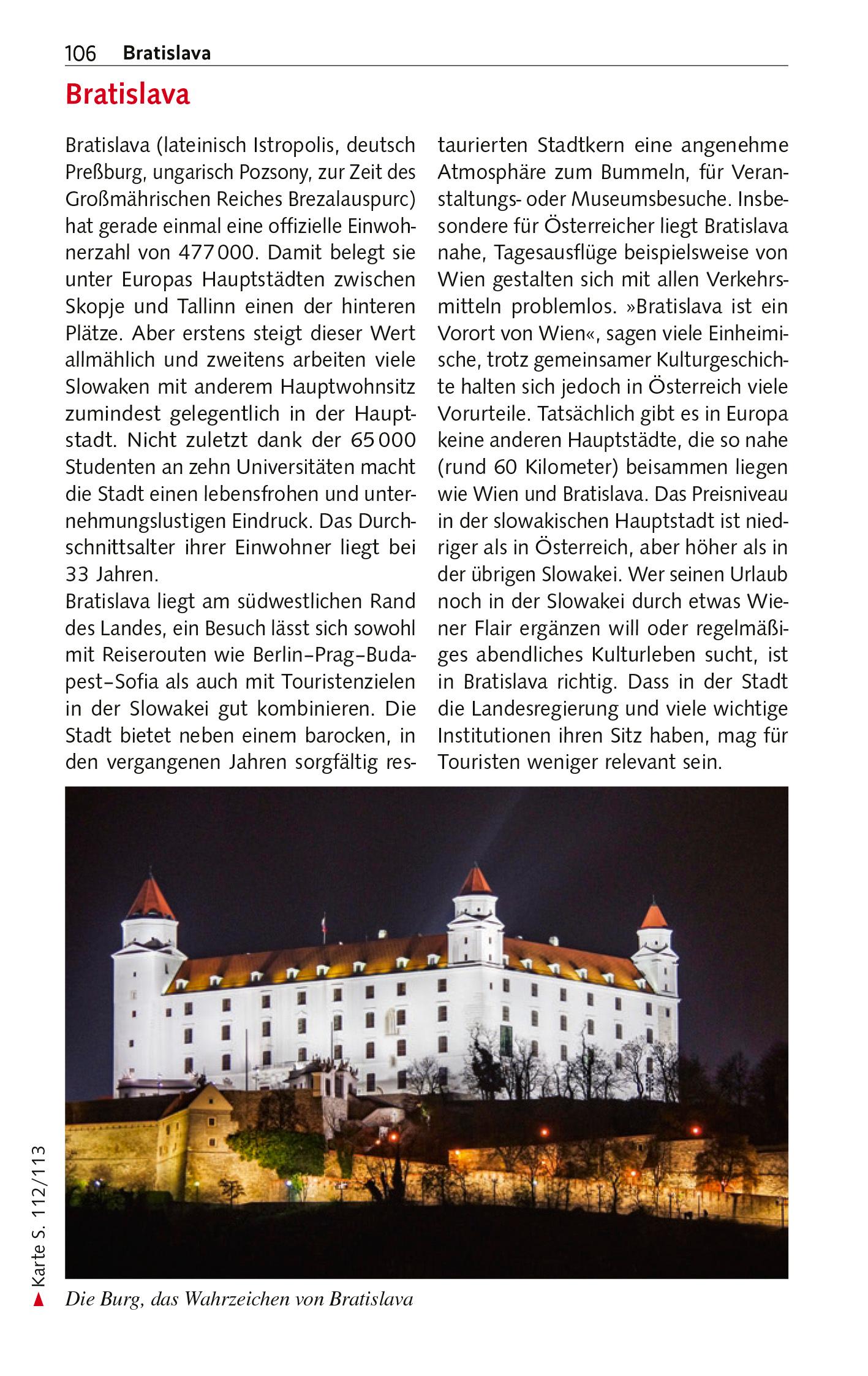 Beispielinhalt (Bild) TRESCHER Reiseführer Slowakei