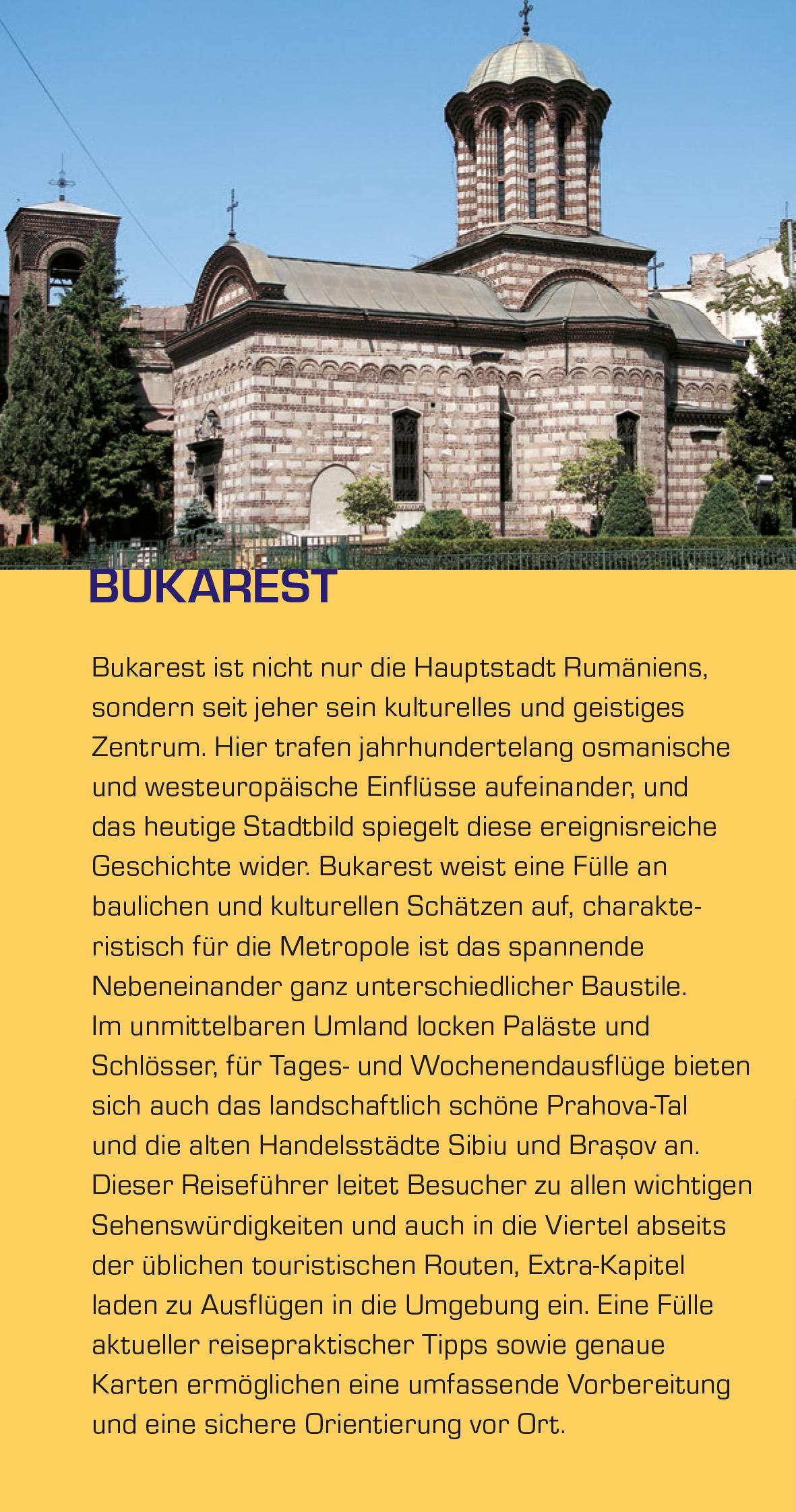 Beispielinhalt (Bild) TRESCHER Reiseführer Bukarest
