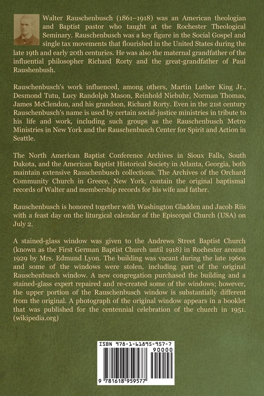 Rückseitencover The Social Principles of Jesus