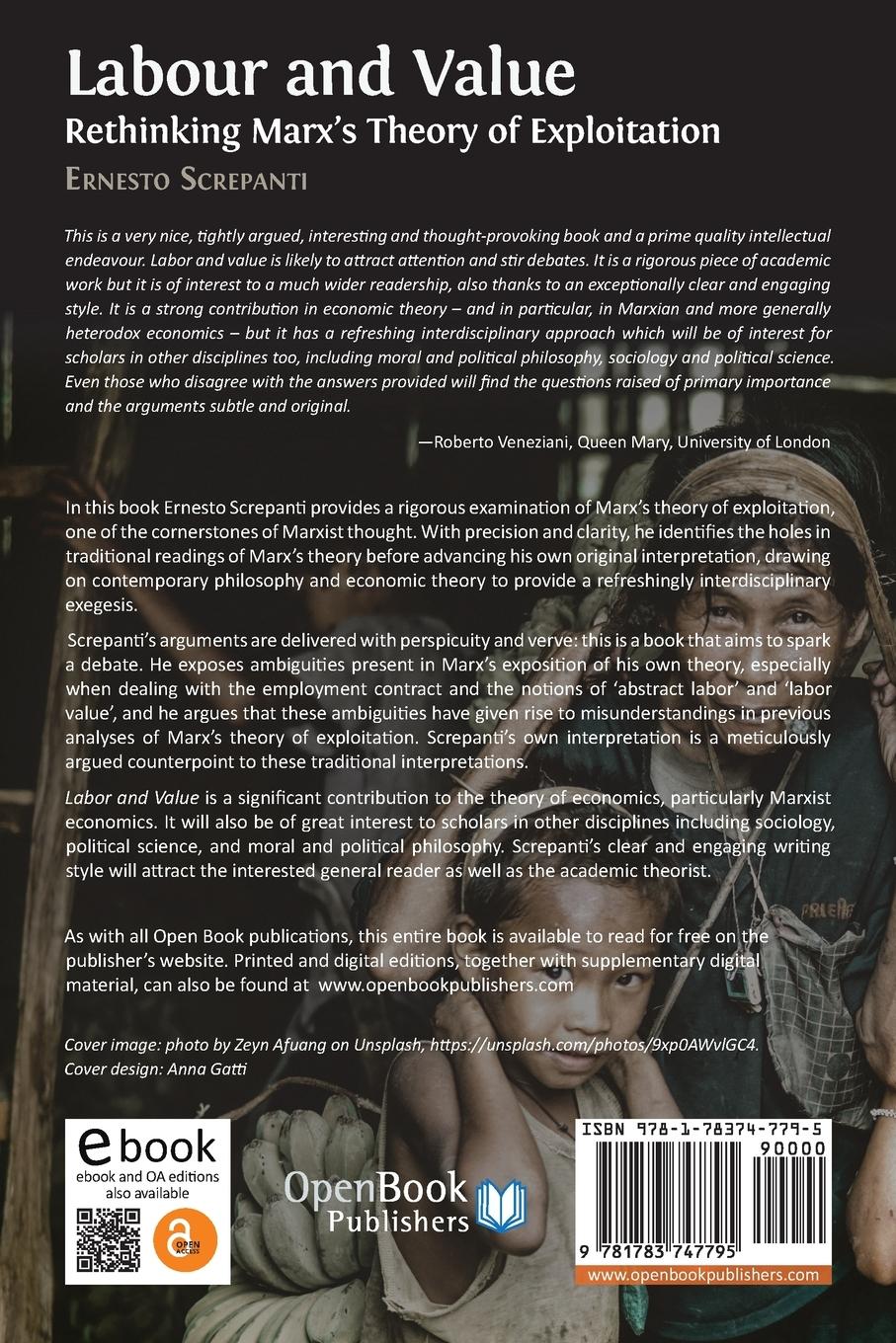 Rückseitencover Labour and Value