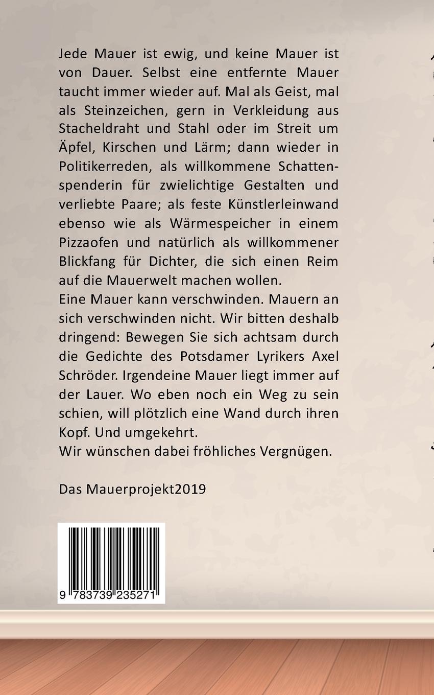 Rückseitencover Auf der Lauer liegt die Mauer