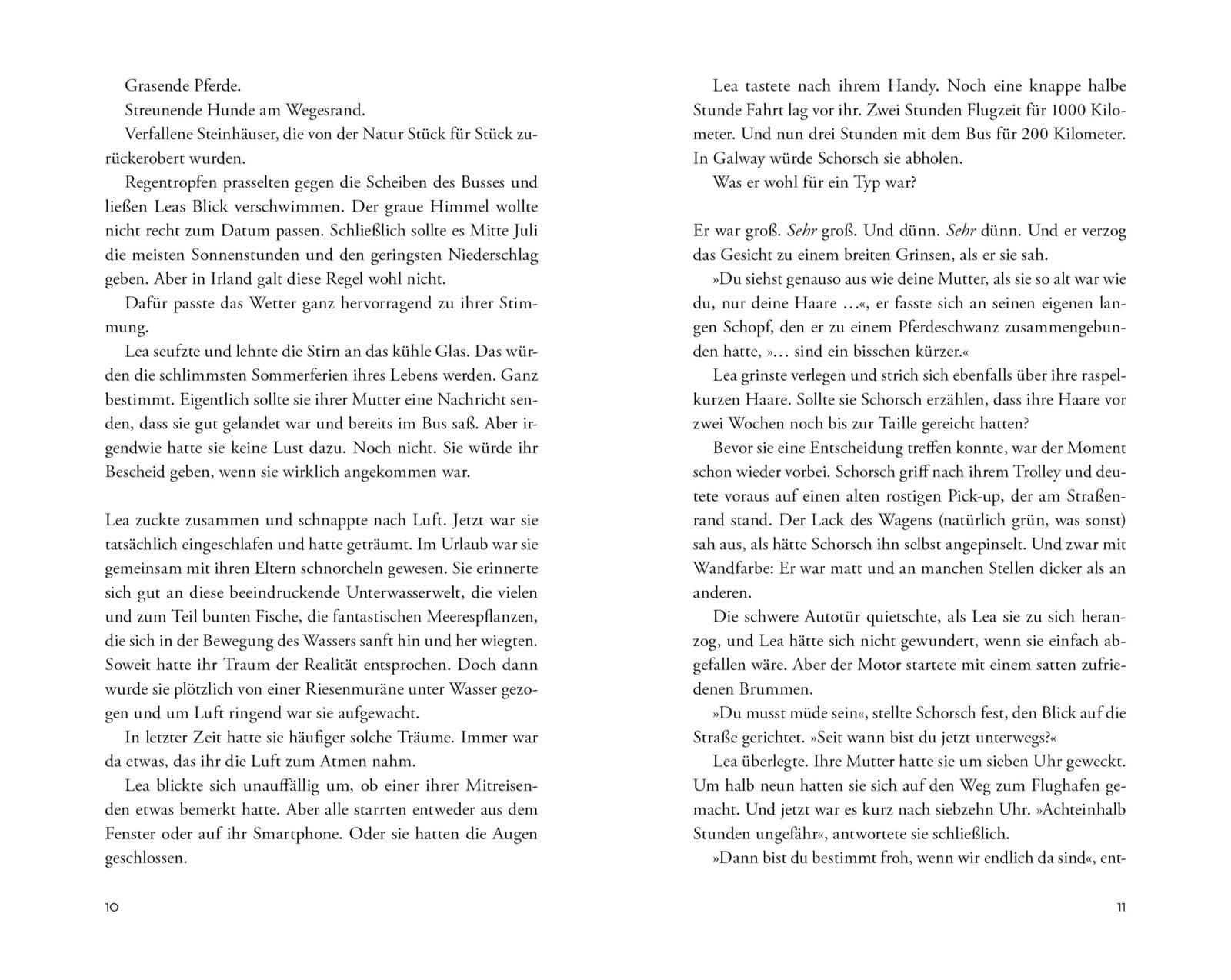 Beispielinhalt (Bild) Die verlorenen Pferde der grünen Insel