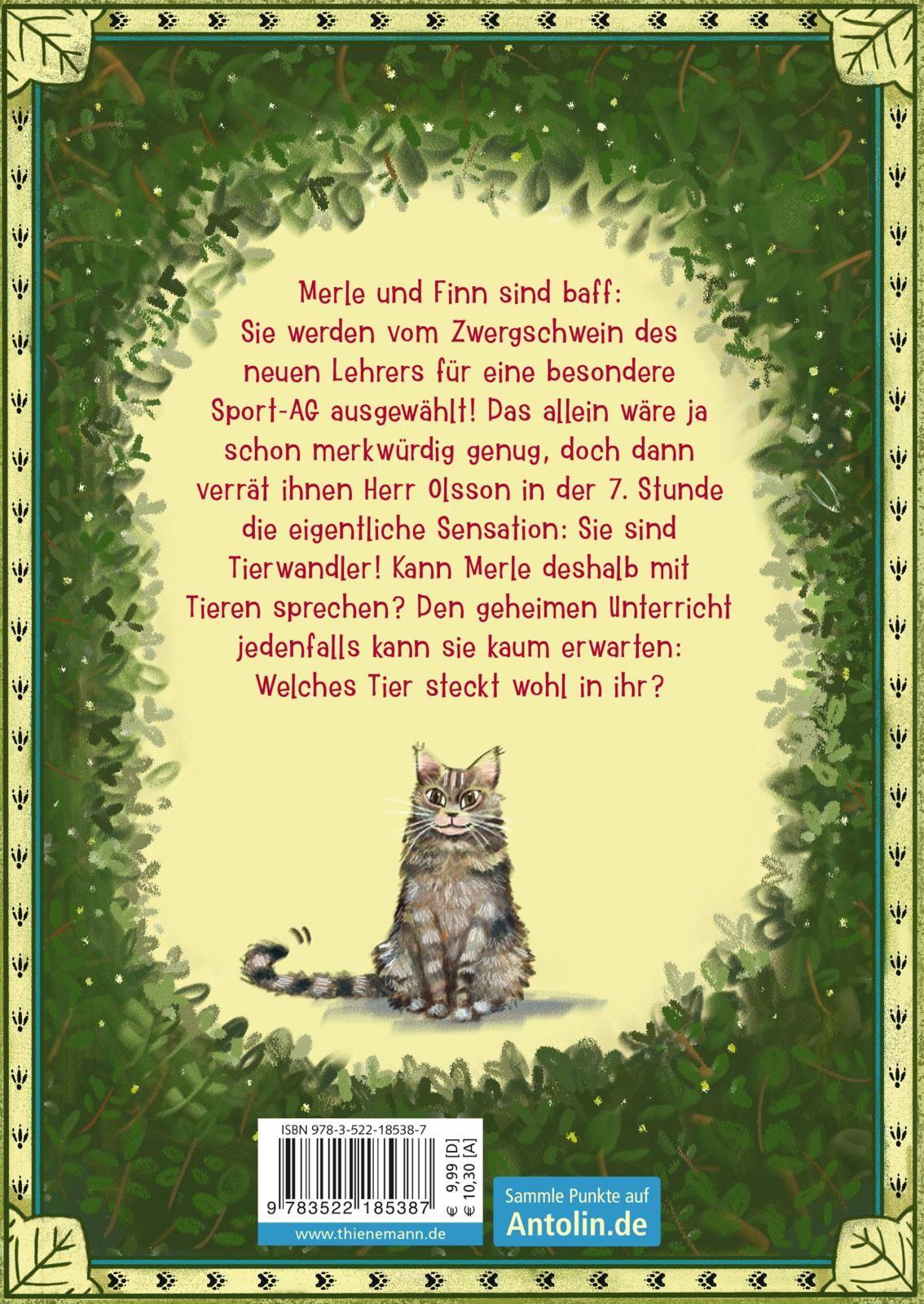 Rückseitencover Die Tierwandler 1: Unser Lehrer ist ein Elch