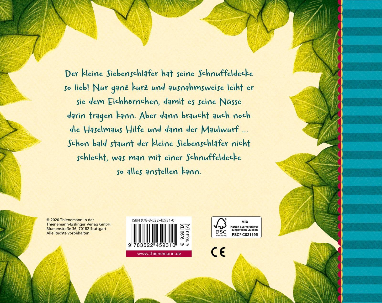 Rückseitencover Der kleine Siebenschläfer 3: Die Geschichte vom kleinen Siebenschläfer, der seine Schnuffeldecke nicht hergeben wollte