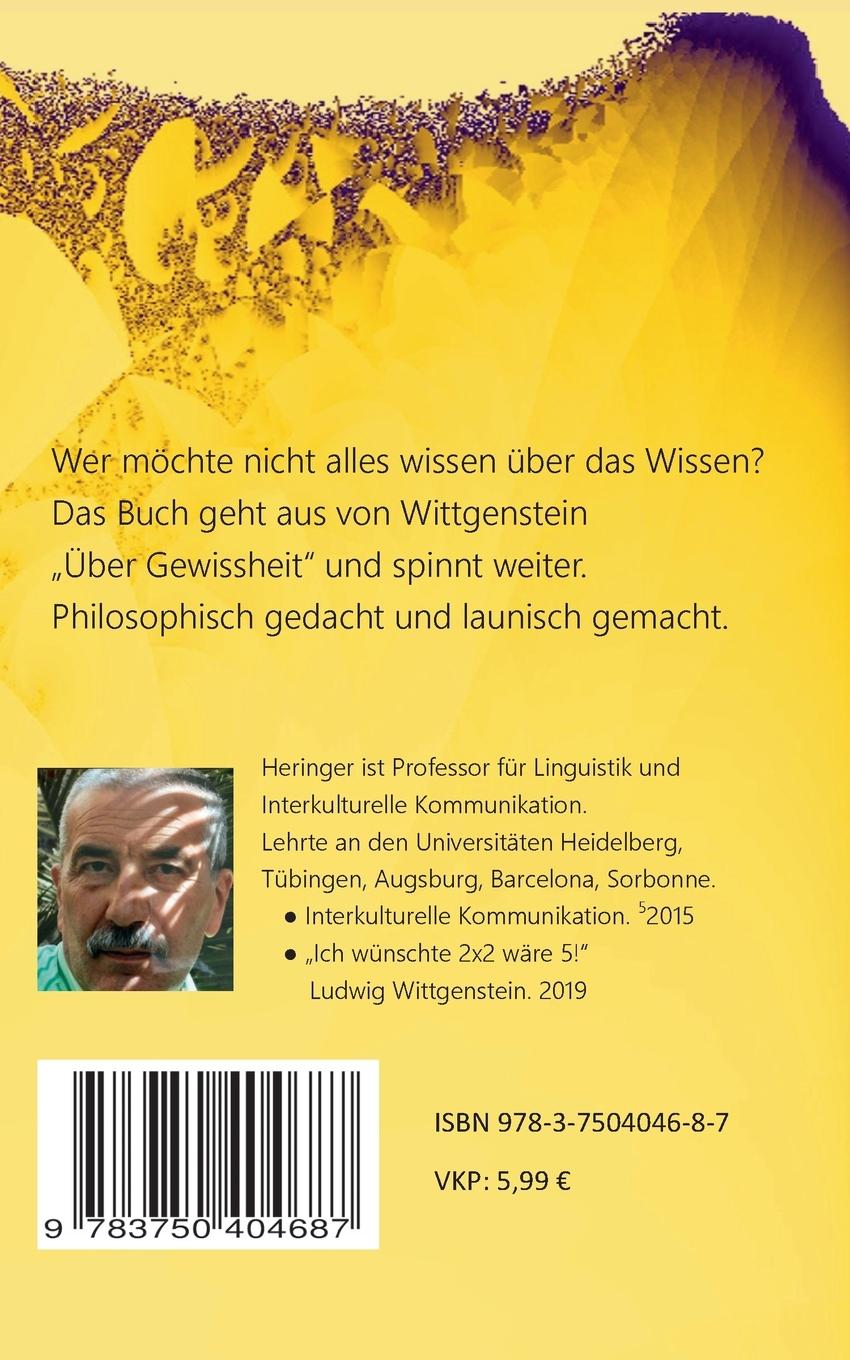 Rückseitencover Unter dem Schleier des Nichtwissens