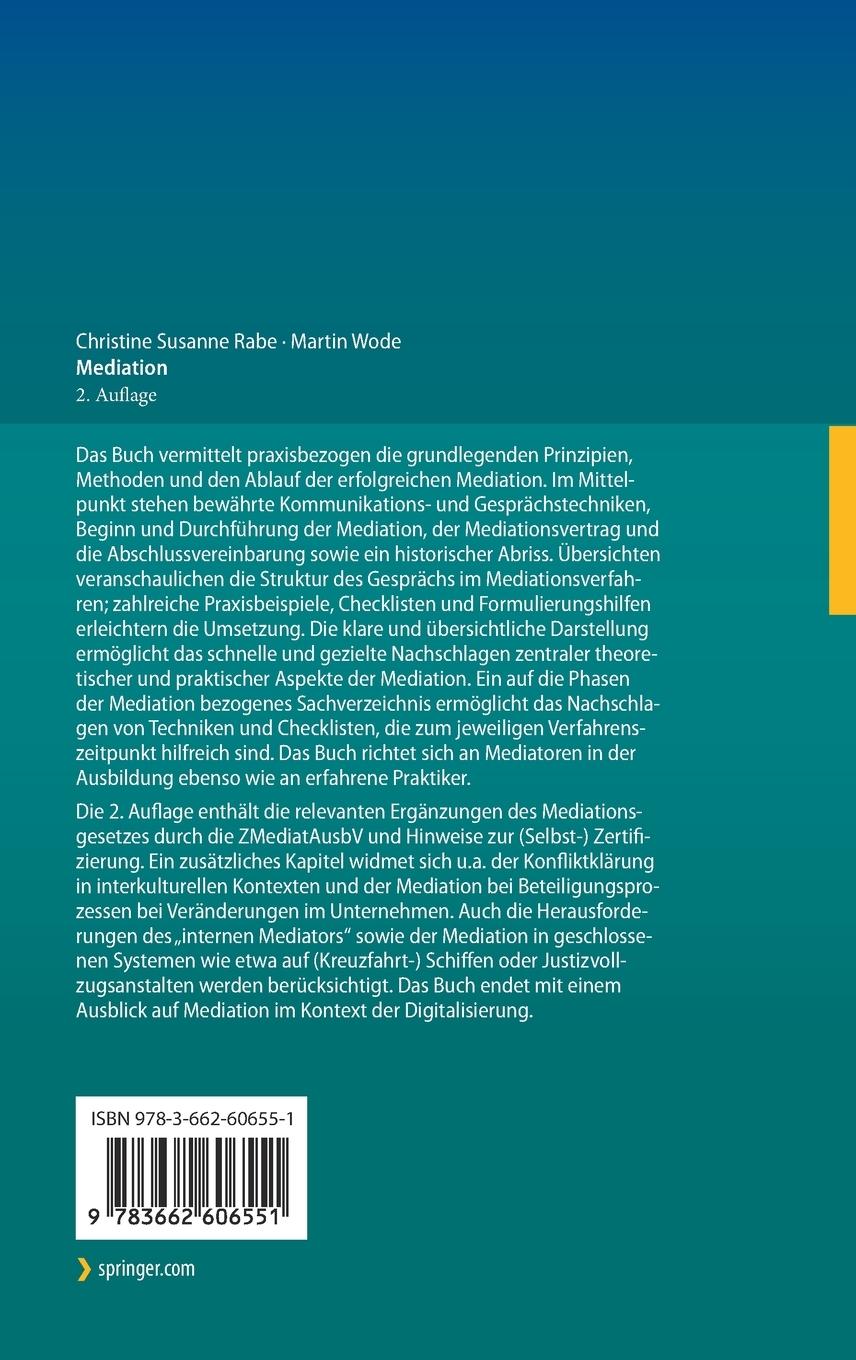 Rückseitencover Mediation