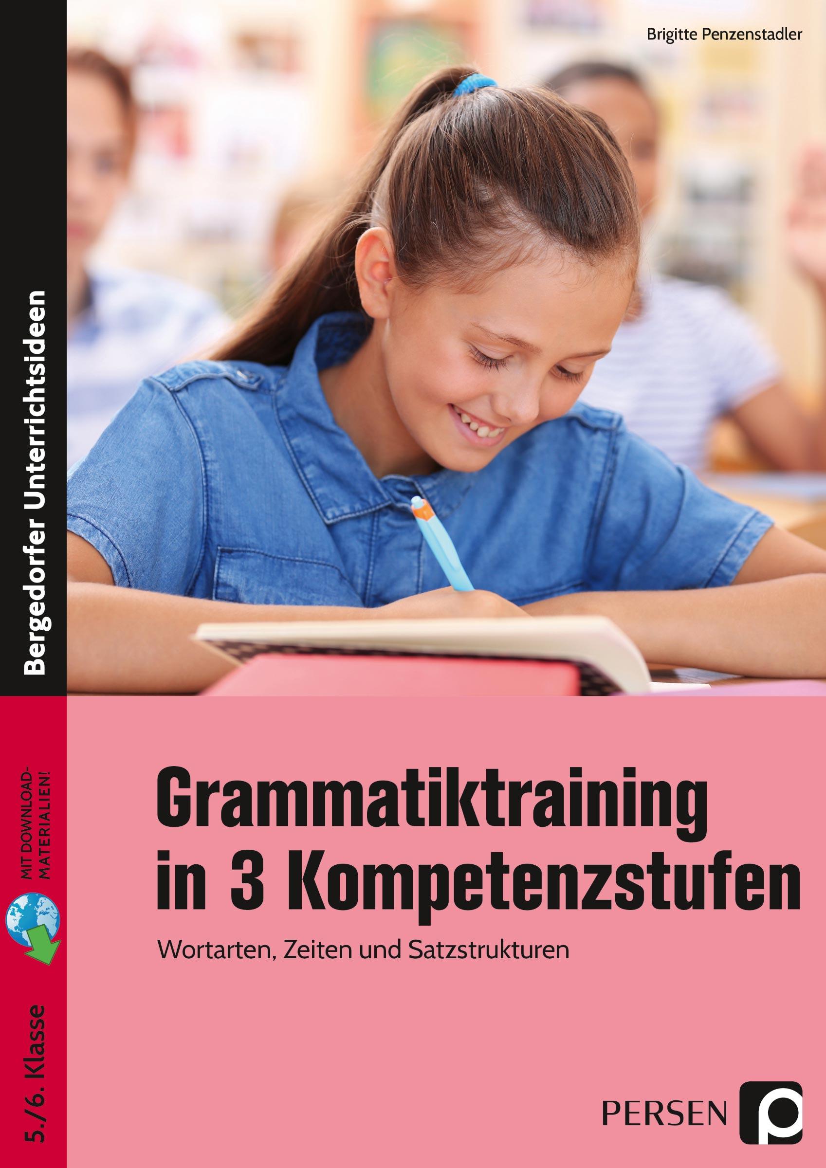 Vorderes Coverbild Grammatiktraining in 3 Kompetenzstufen 5./6. Kl.