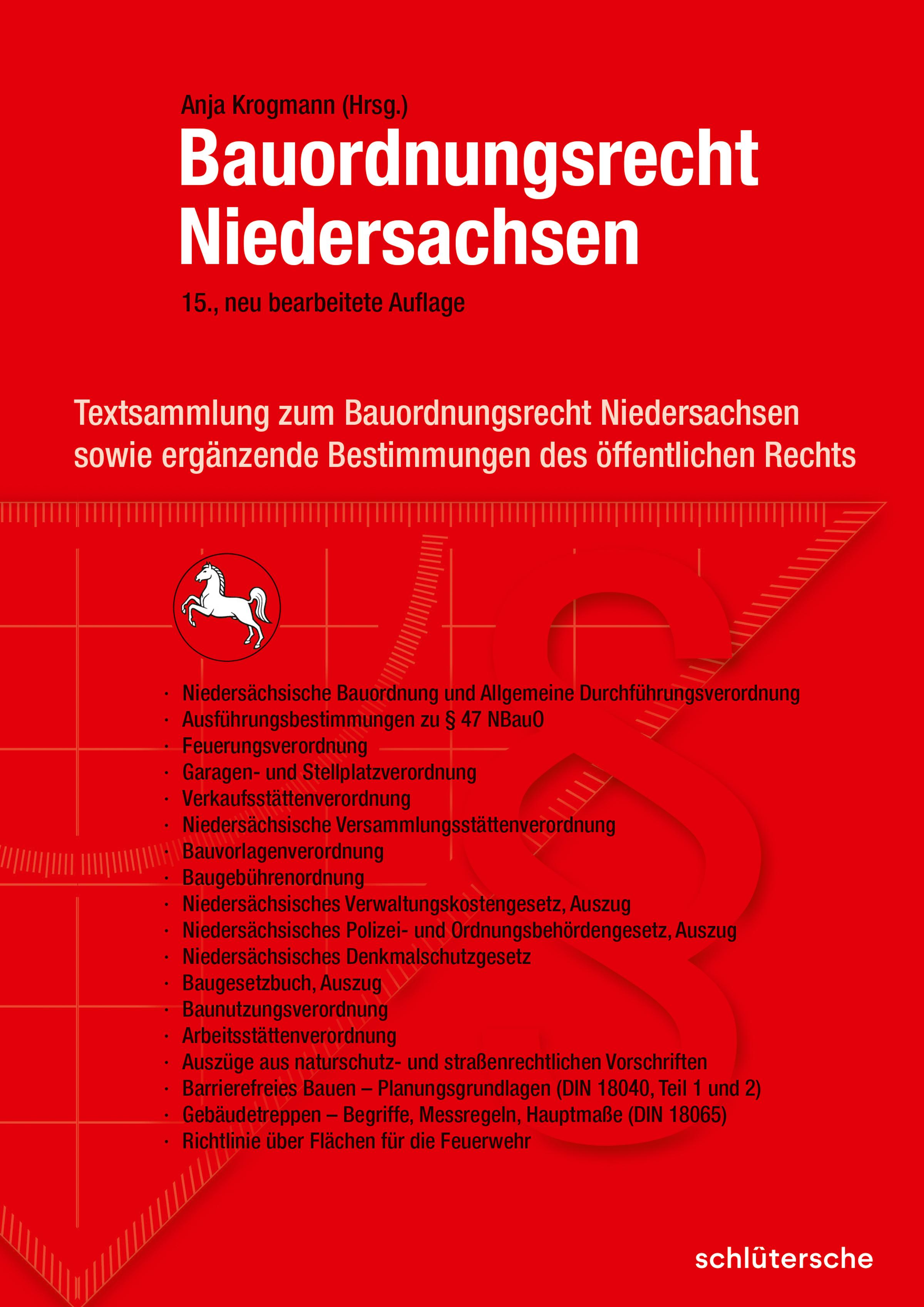 Vorderes Coverbild Bauordnungsrecht Niedersachsen
