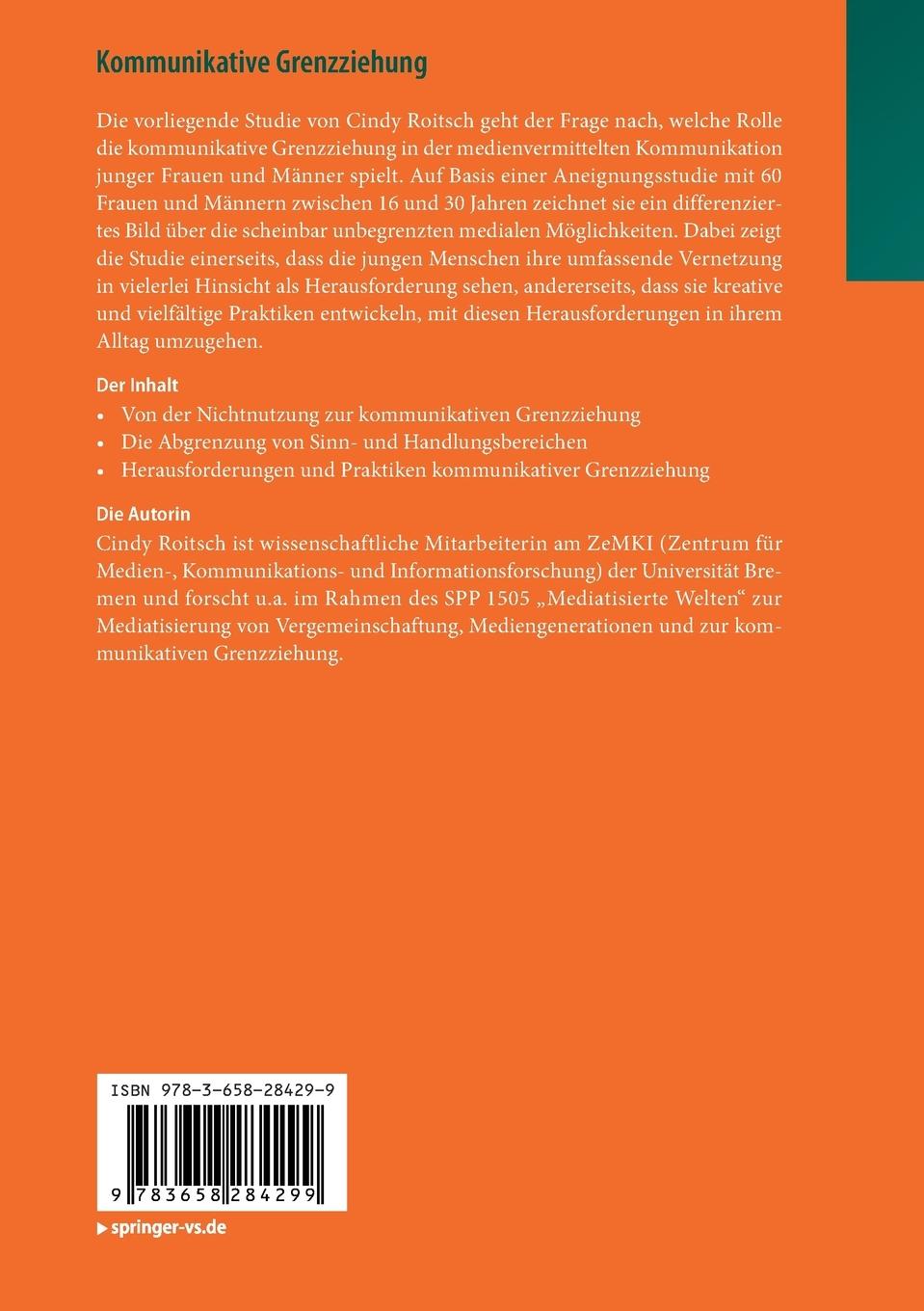 Rückseitencover Kommunikative Grenzziehung