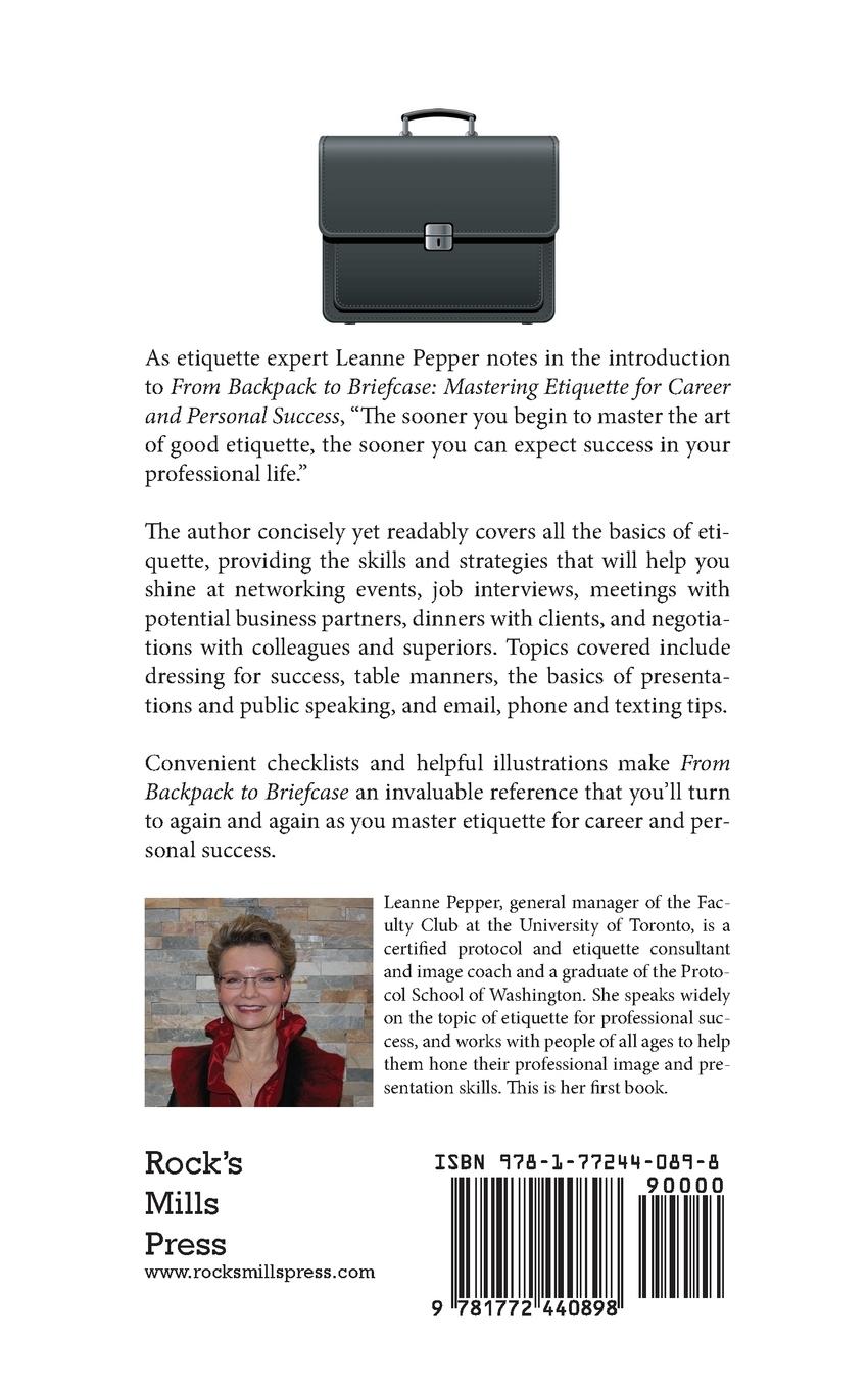 Rückseitencover From Backpack to Briefcase