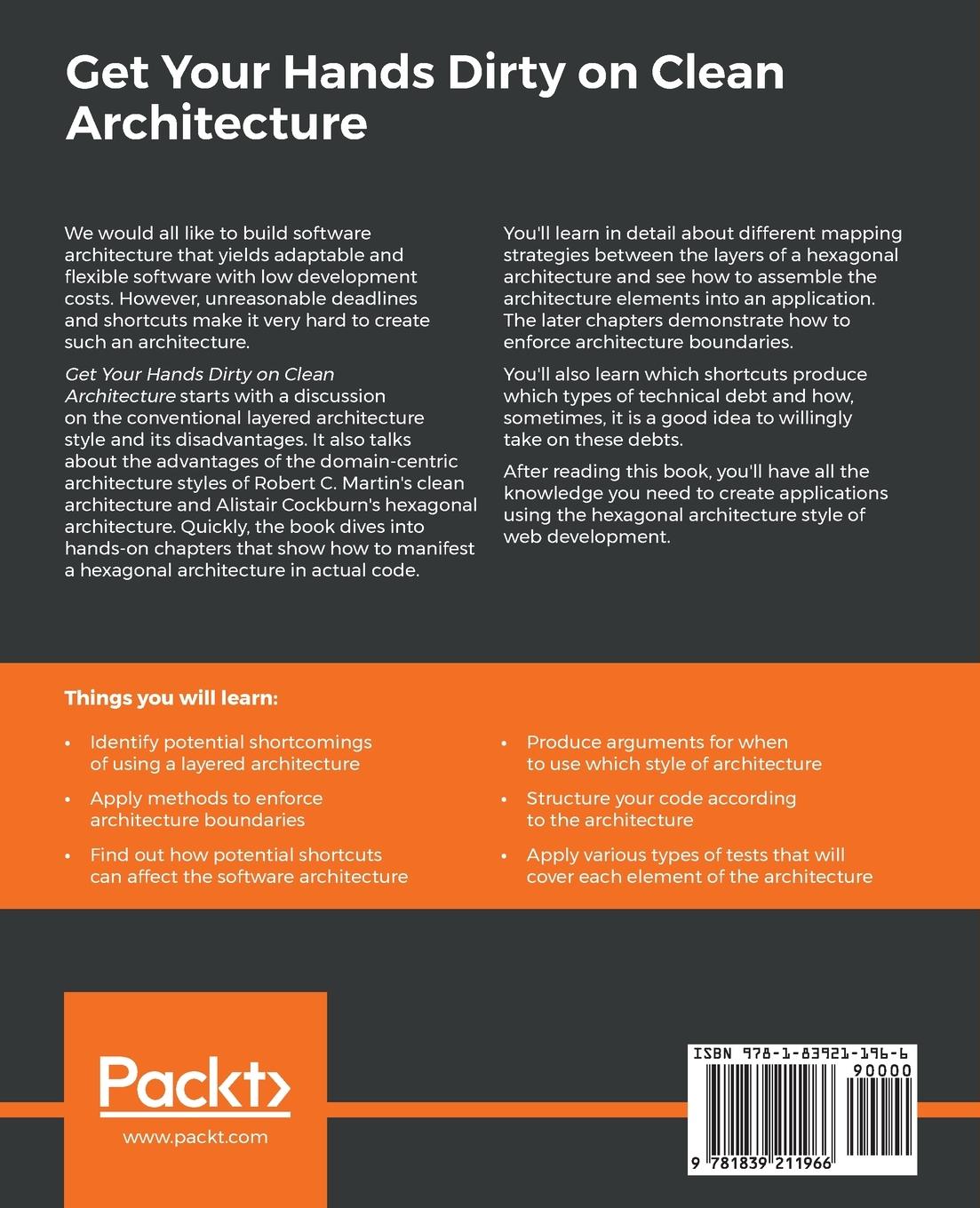 Rückseitencover Get Your Hands Dirty on Clean Architecture