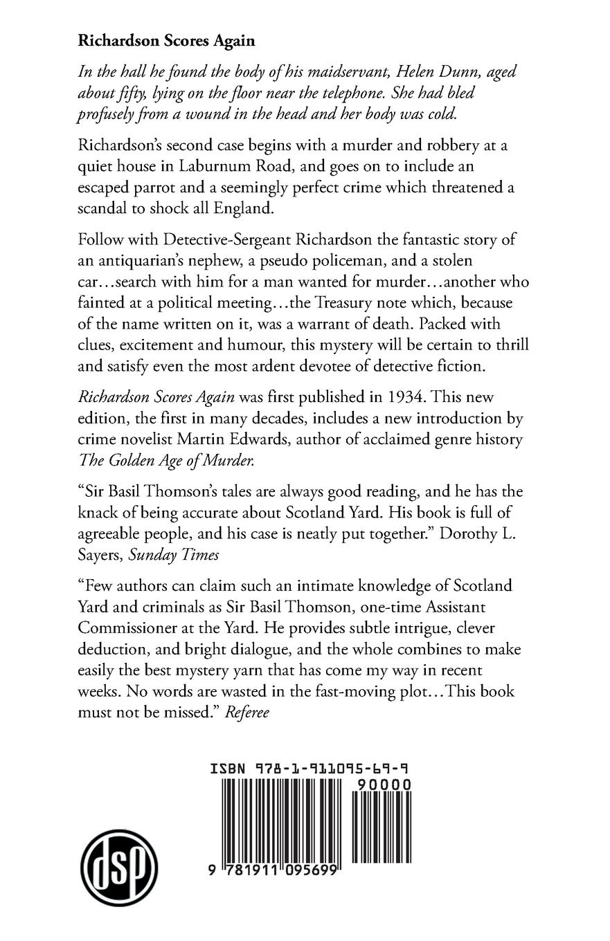 Rückseitencover Richardson Scores Again