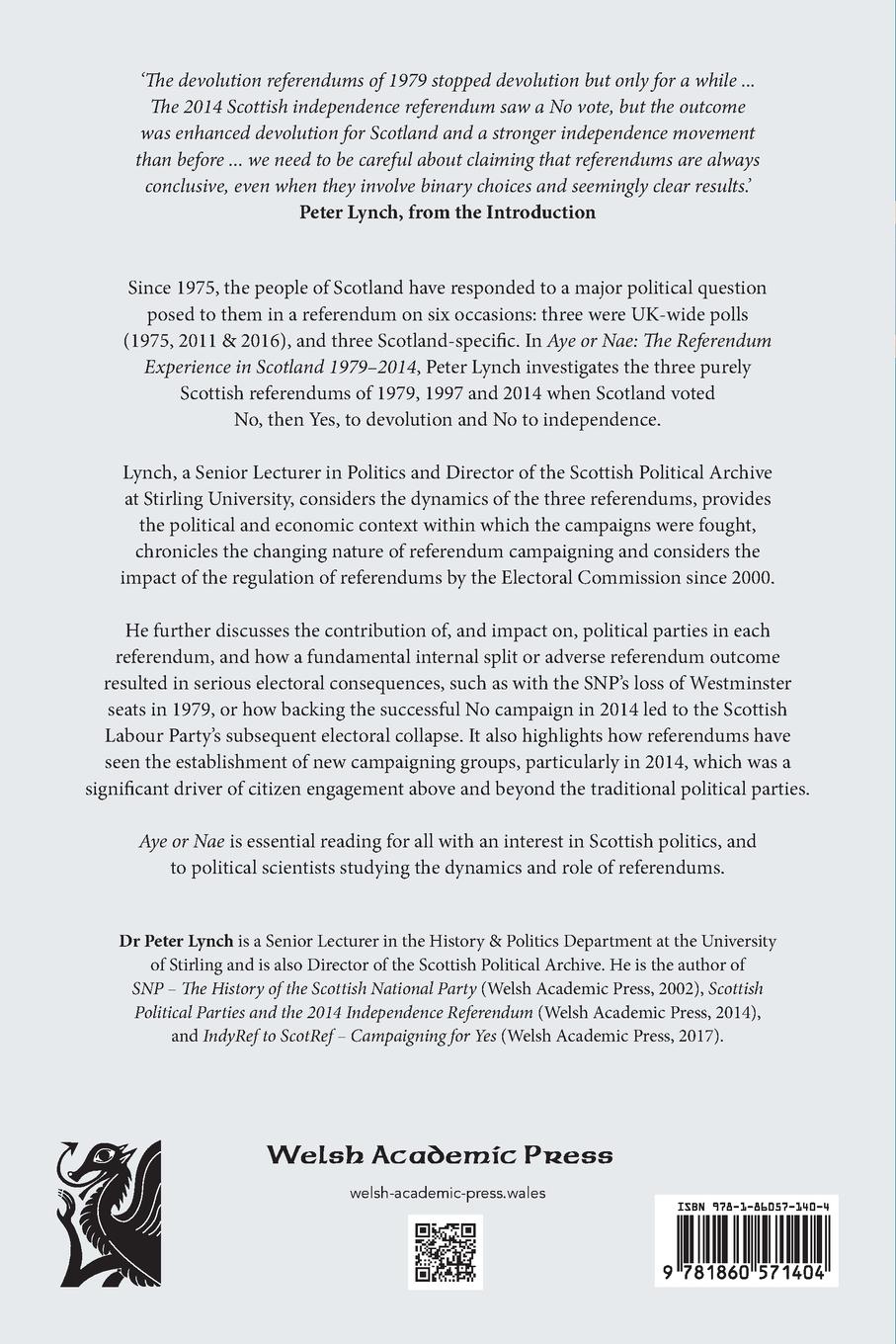 Rückseitencover Aye or Nae