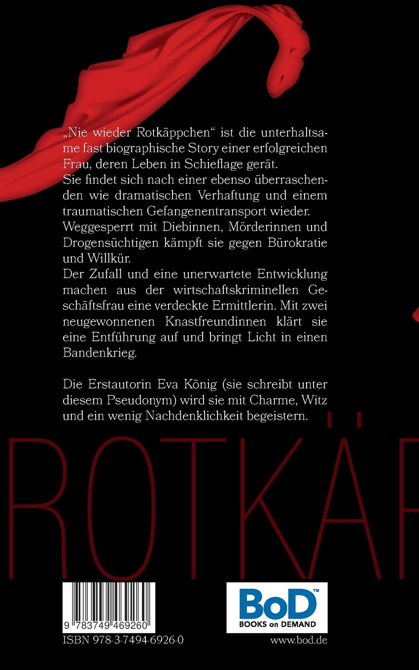 Rückseitencover Nie wieder Rotkäppchen